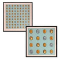 Ensemble de 2 sérigraphies Coins and other Cryptocoins par Murakami Takashi - screen printing on fine art paper 