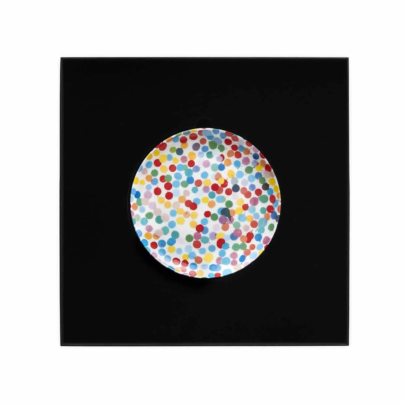 Ensemble de 3 Damien Hirst - All Over Dot Plate - screen–printed with a vibrant Currency Dot design - SAVE from 20% LYNART STORE