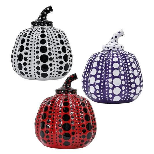 Ensemble de 3 Yayoi Kusama - Pumpkins L.Y.N.A.R.T Store