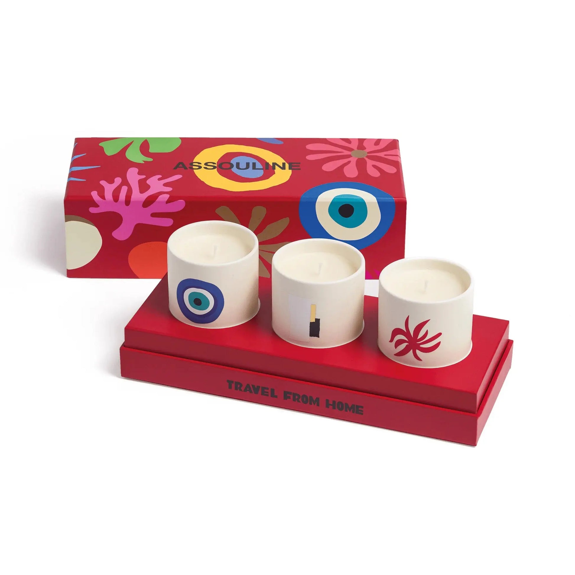 Ensemble de 3 mini bougies parfumées - Travel from Home - Assouline LYNART STORE