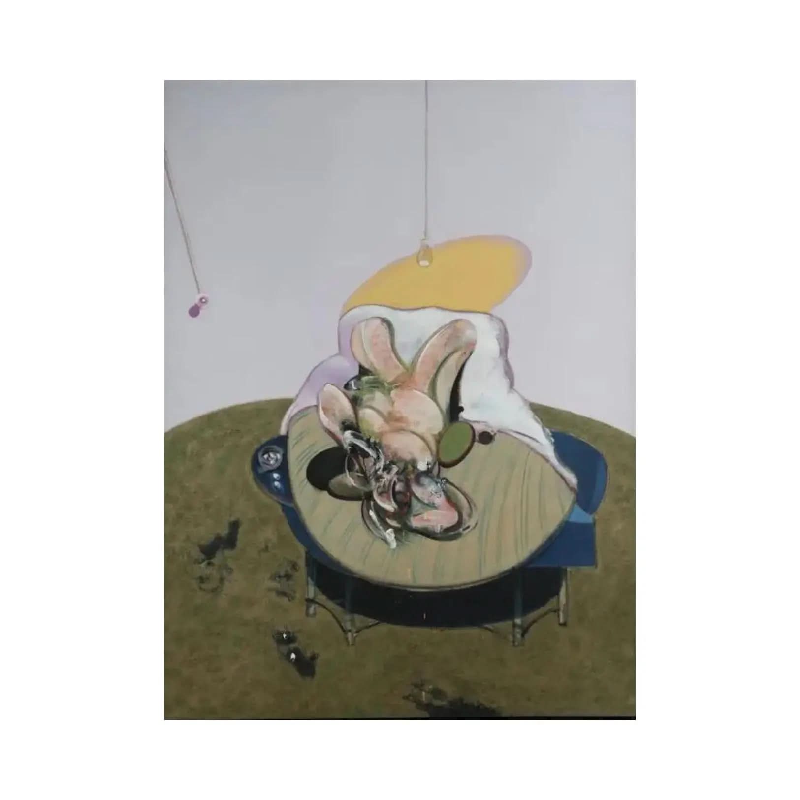 Francis Bacon - Lying Figure- Q2B, 1969/2015 - Giclée print on aluminum panel
