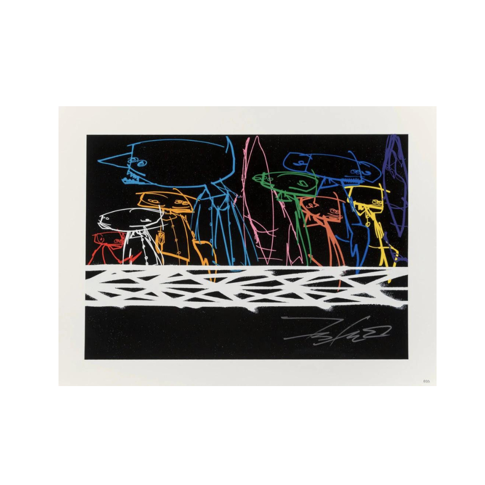 Futura 2000 - Community (black)  -Screenprint on archival paper