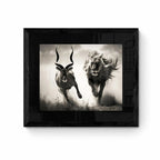 George Cameron, The Lion's Relentless Pursuit, 2023 Photographie LYNART STORE