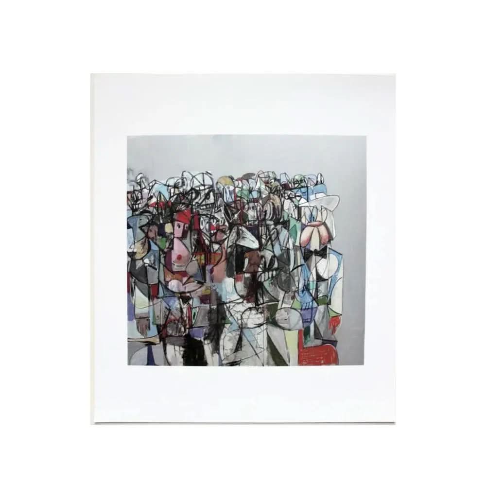 George Condo - Plate 10,  Compression I (2011) - Offset lithograph
