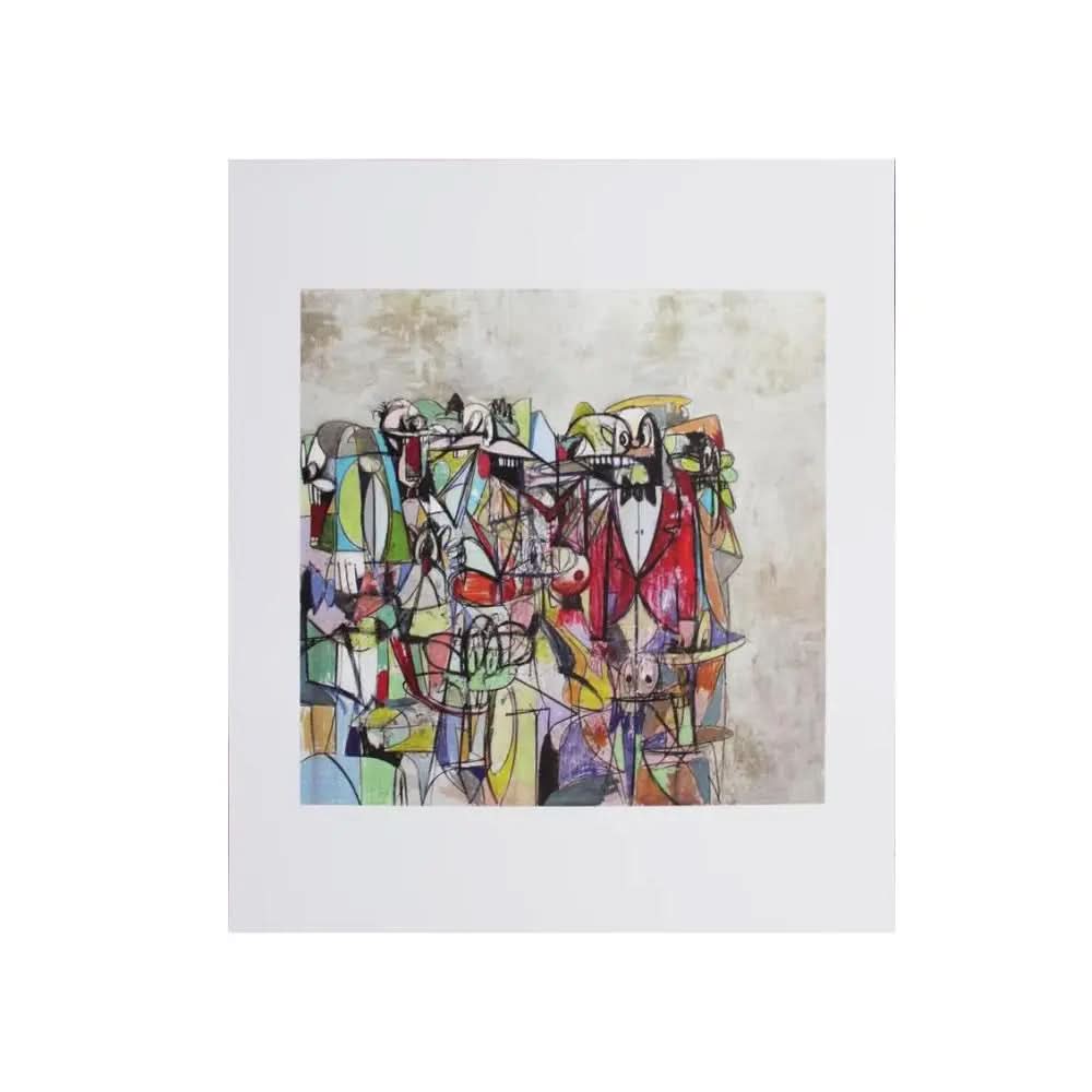 George Condo - Plate 13,  Compression IV (2011) - Offset lithograph