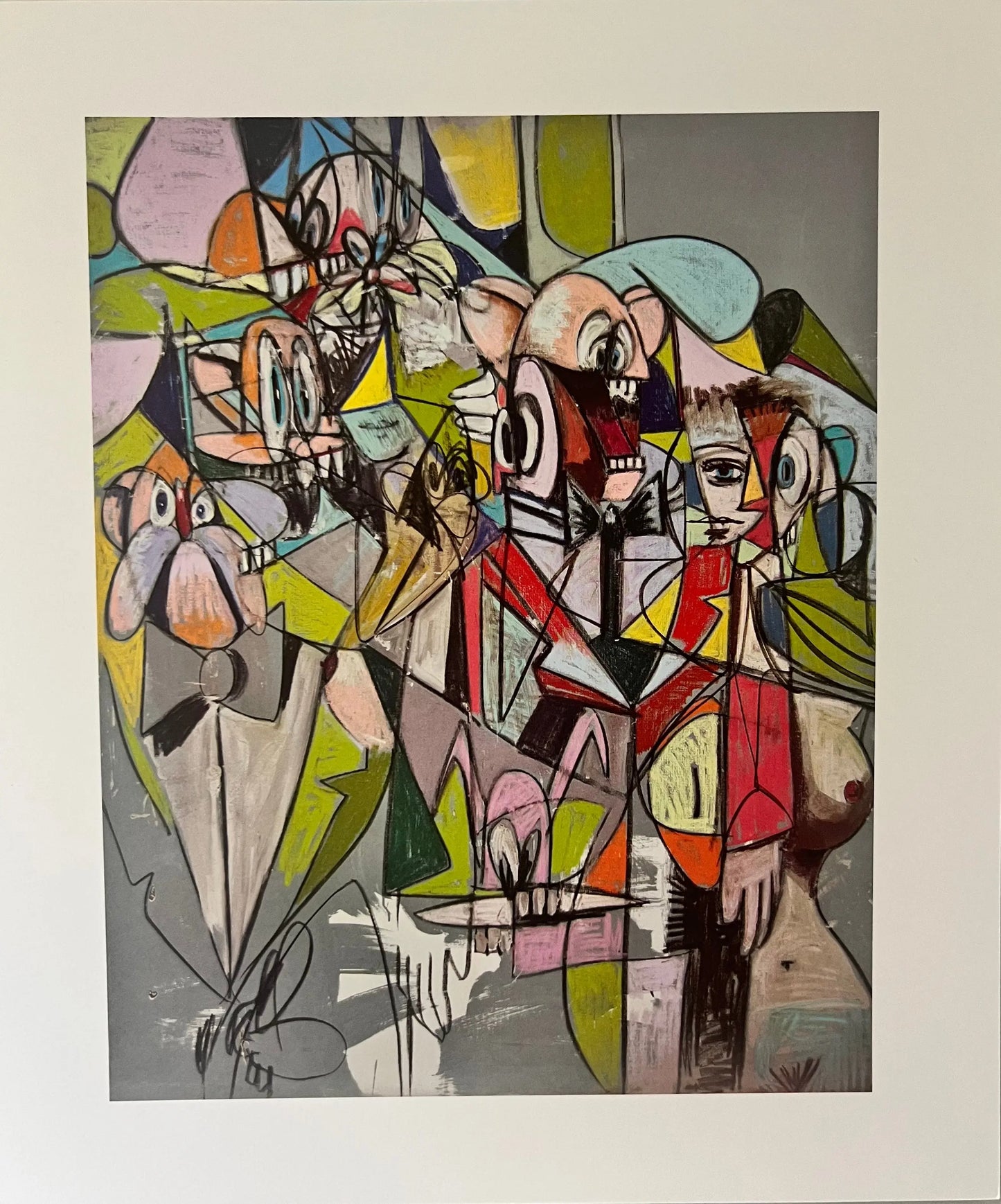 George Condo - Plate 5 Cascading Butlers , 2011 LYNART STORE