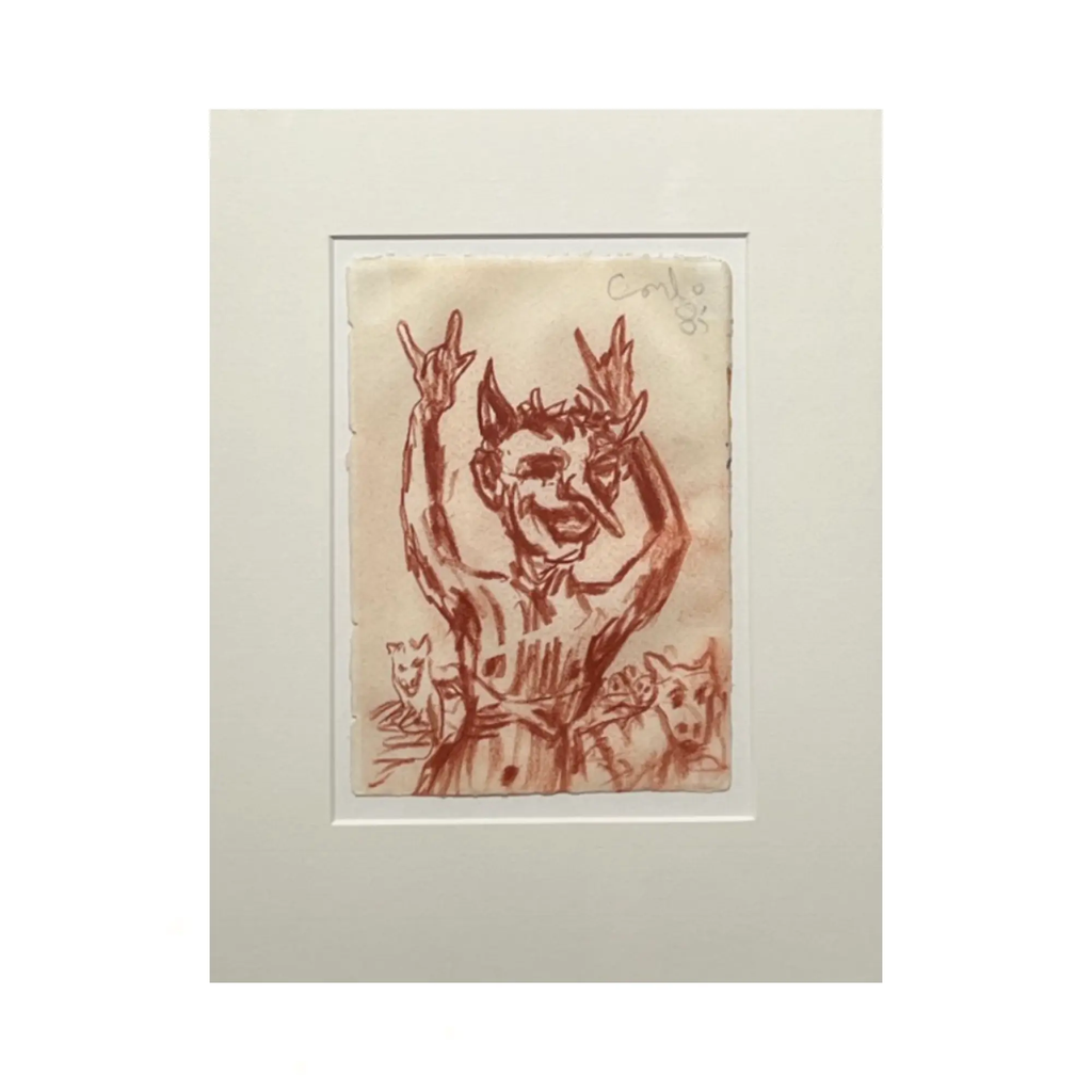 George Condo – Untitled 1985 - Pastel on paper