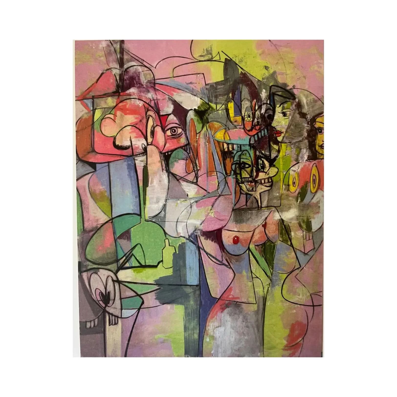 George Condo, Plate 4 Figure Change, 2011 - Offset lithograph