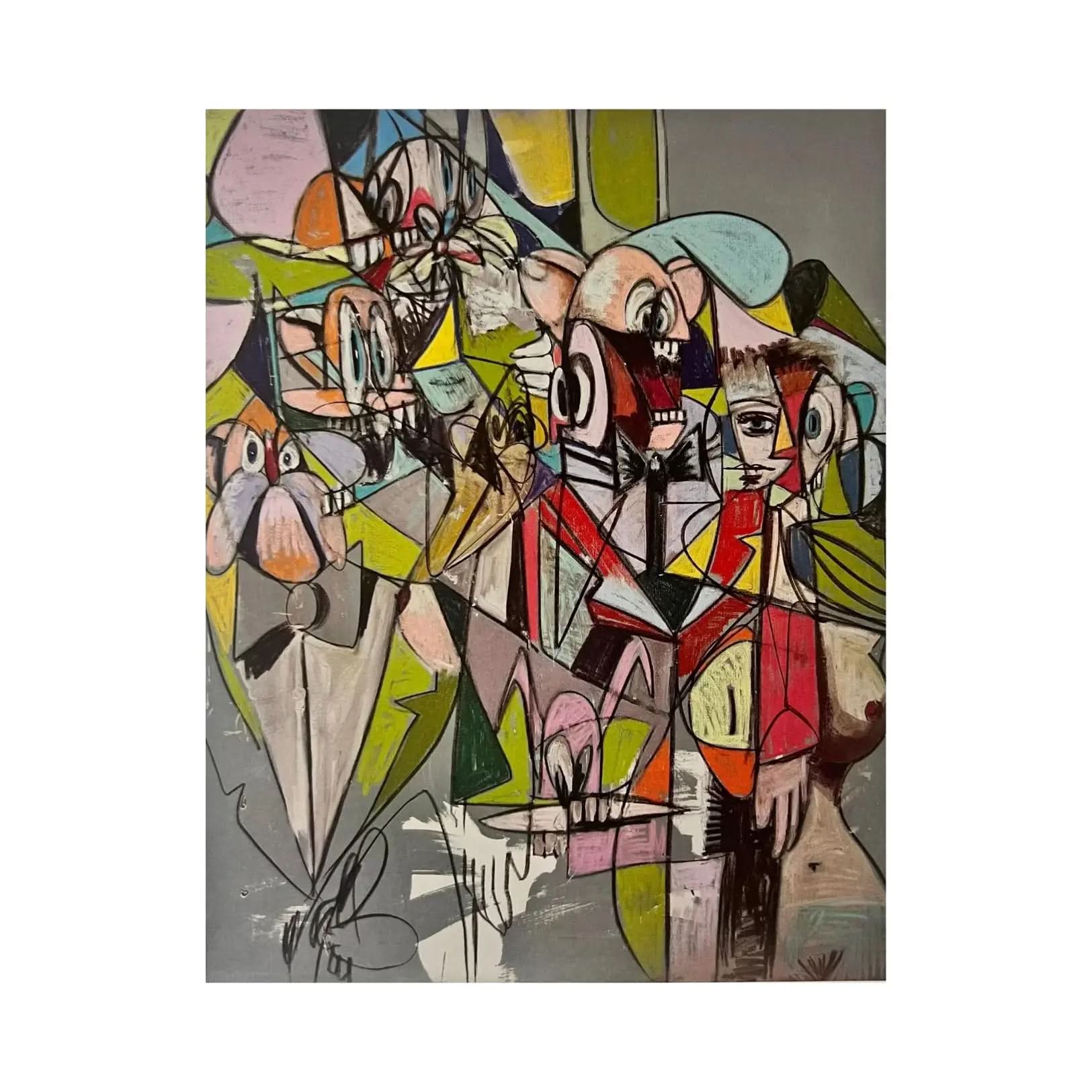 George Condo, Plate 5 Cascading Butlers, 2011 - Offset lithograph
