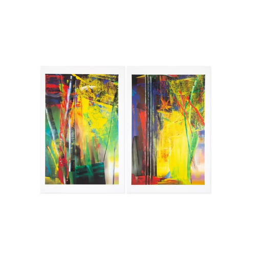 Gerhard Richter, Victoria I & II (2003) - Color offset lithographs on vellum paper