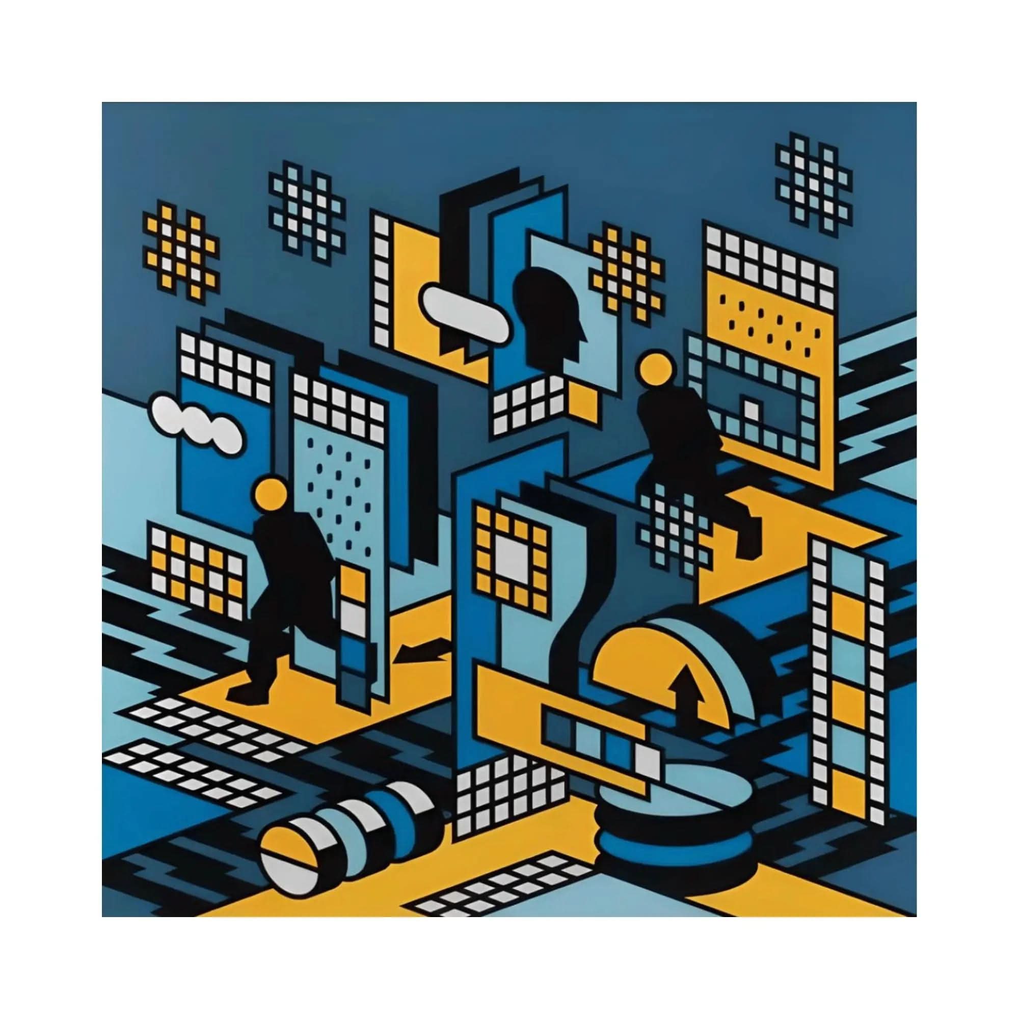 Grafflex, Avoid, 2023 - Painting on canvas