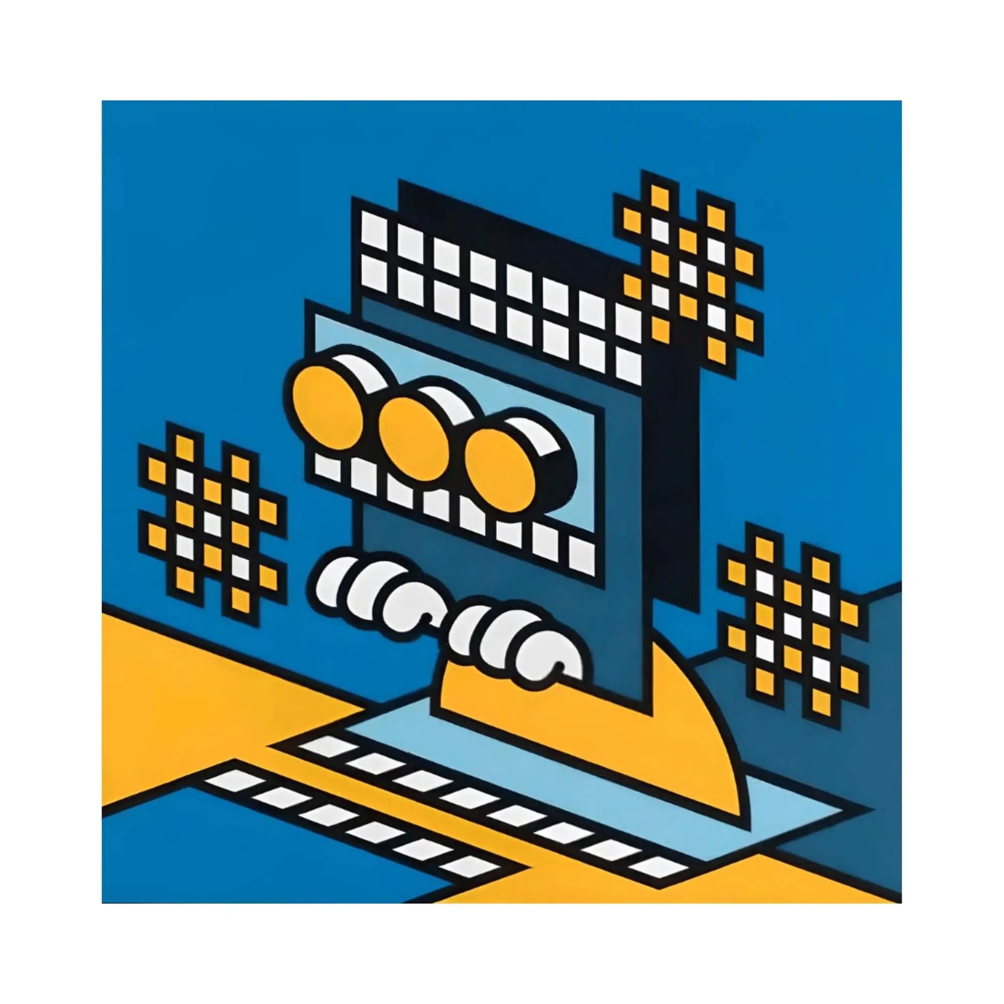 Grafflex, WAIT, 2023 - Painting on canvas