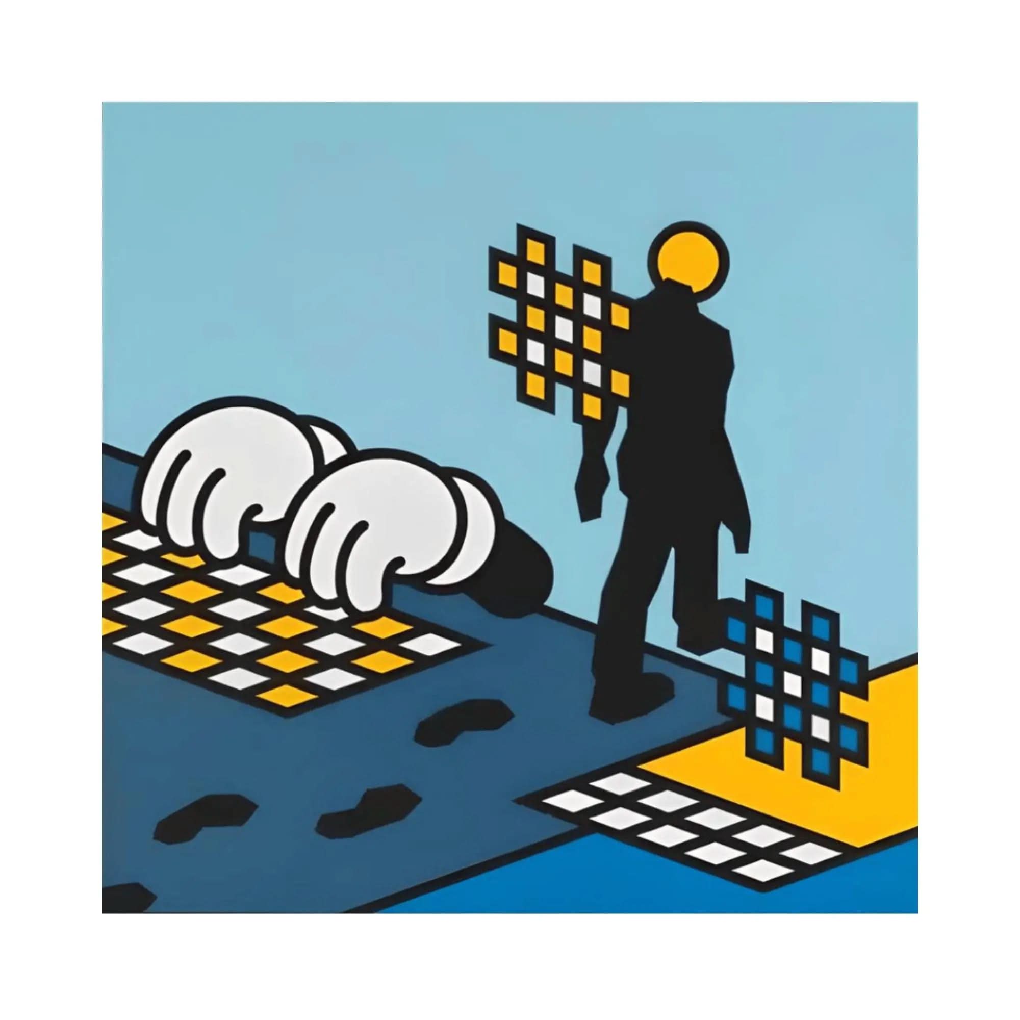 Grafflex, WALK, 2023 - Painting on canvas