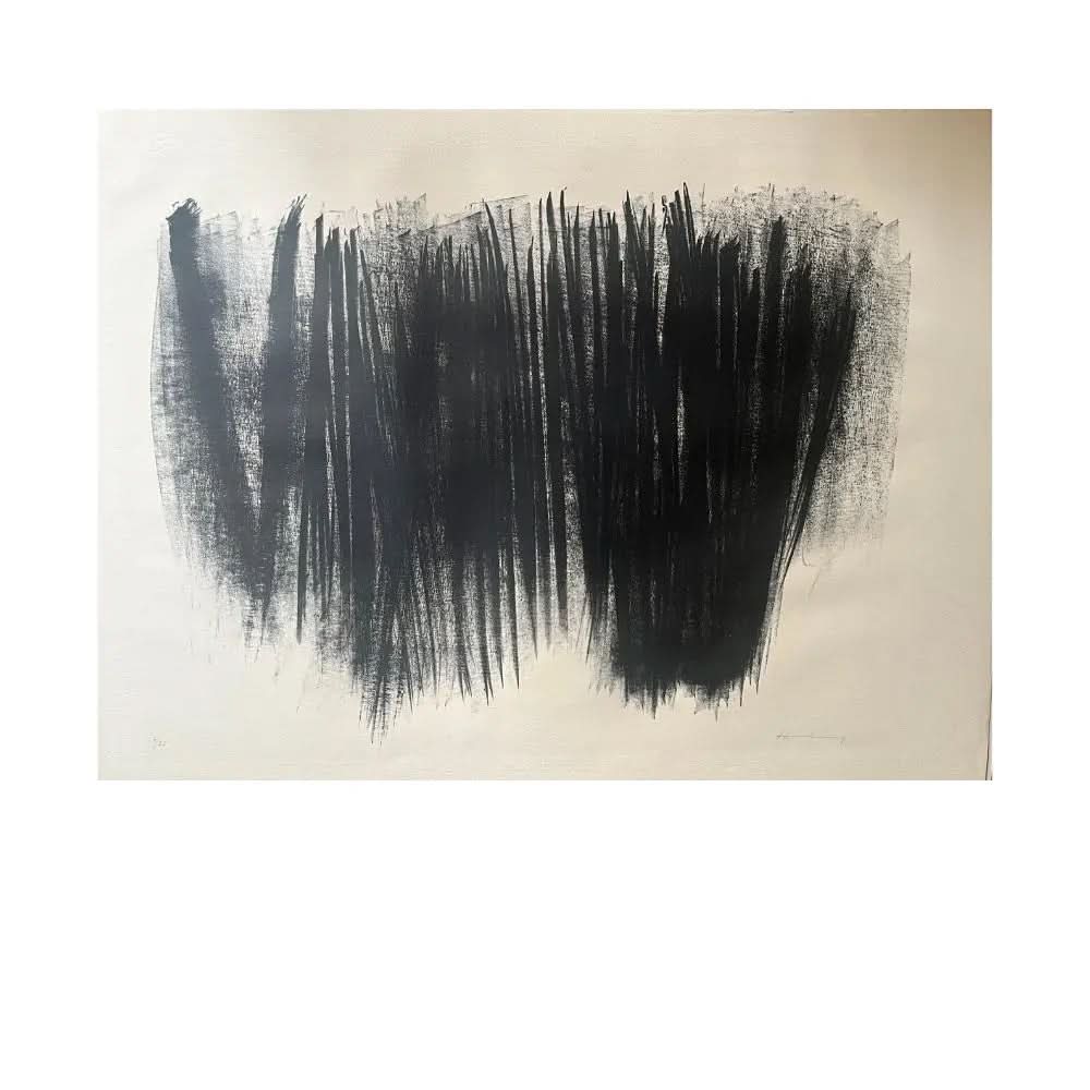 Hans Hartung - Lithographie L73_1958 - Lithograph