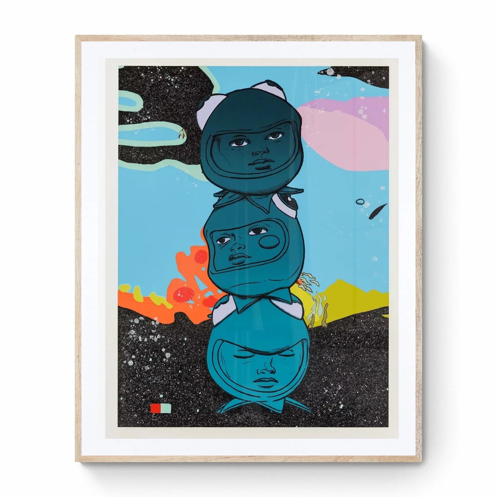 Hebru Brantley  , 3 THE HARD WAY, Sérigraphie LYNART STORE