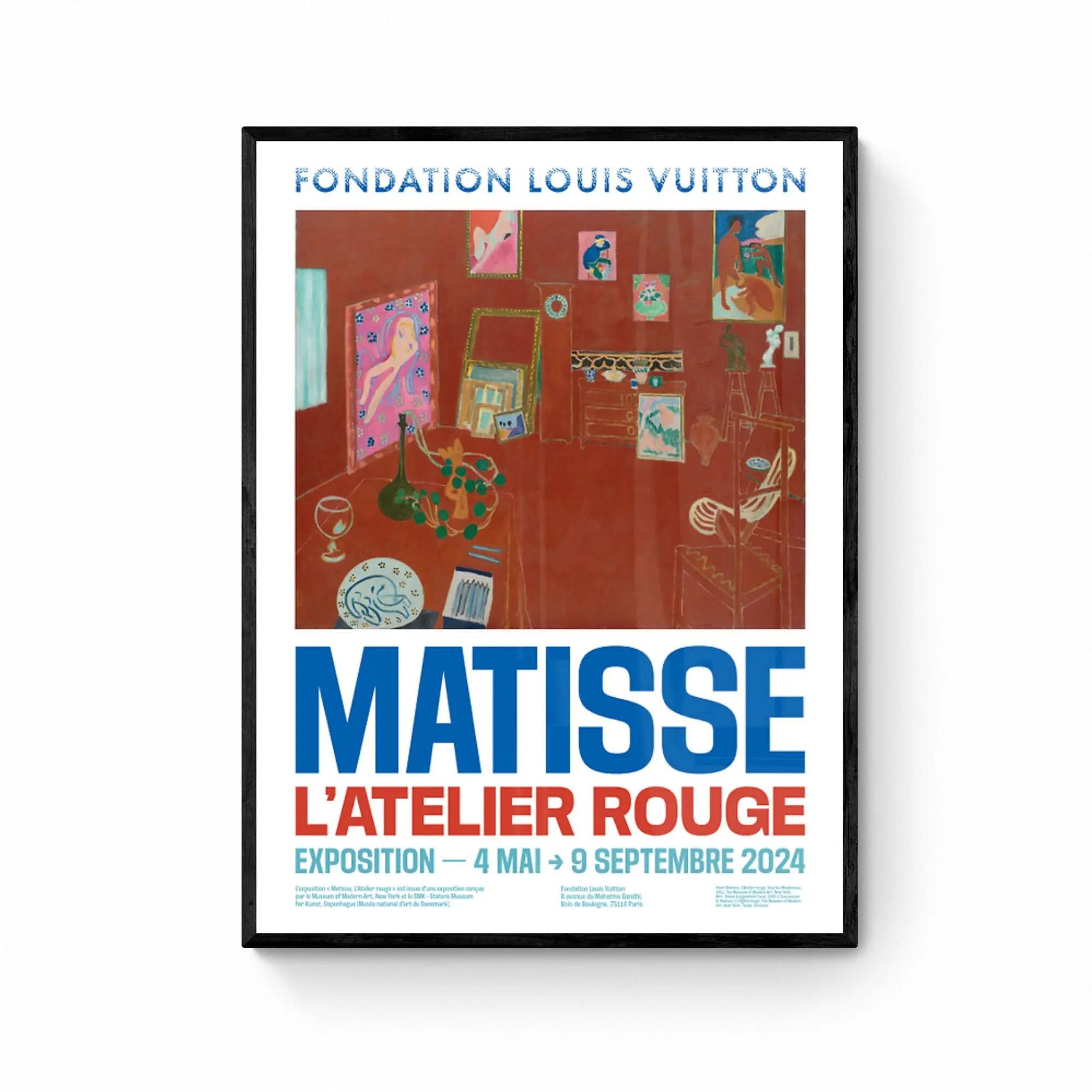 Henri Matisse - Print originale de l'exposition - FONDATION VUITTON PARIS - 2024 - Original exhibition poster on glossy paper