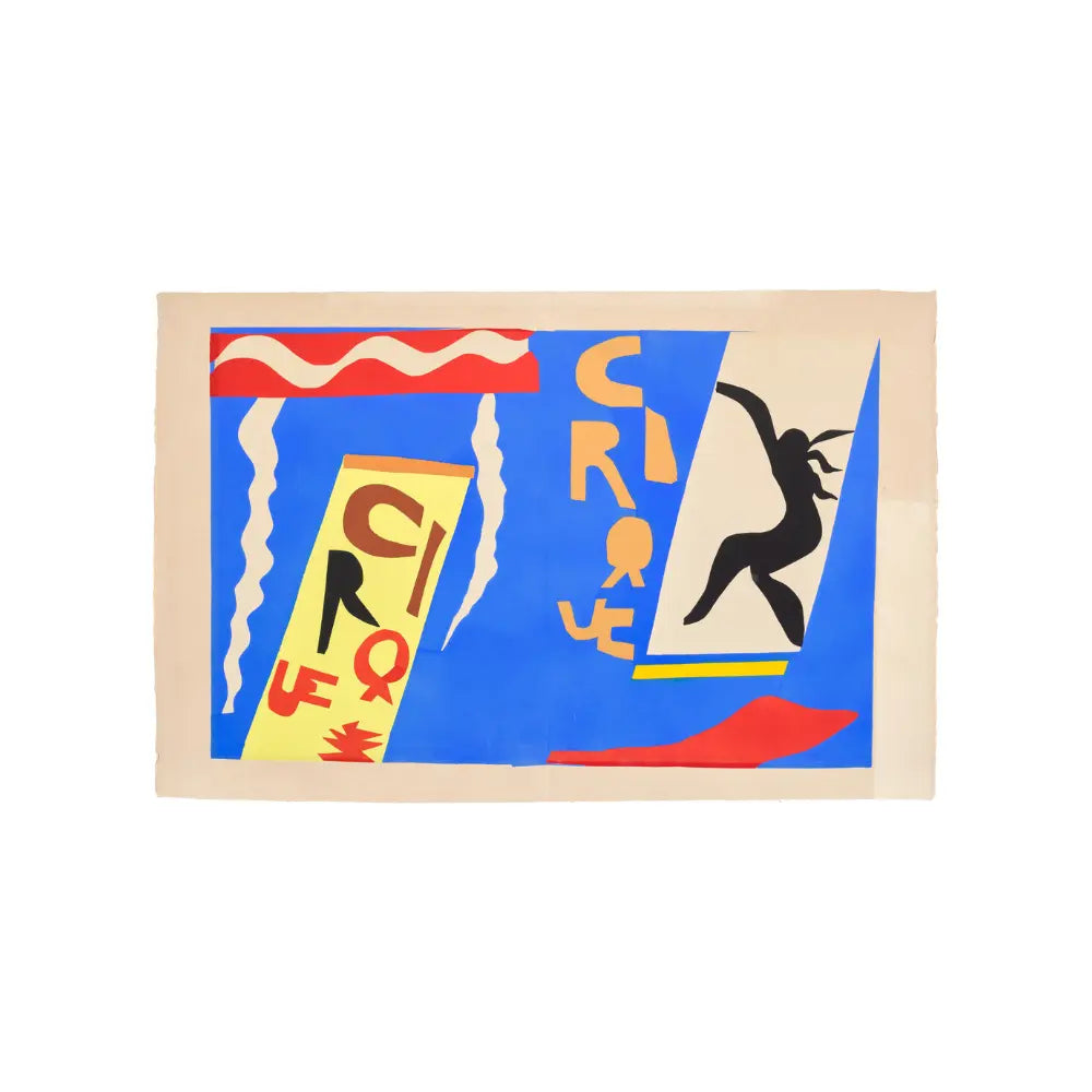 Henri Matisse,  Le cirque (The Circus), plate 2 from Jazz (1947) -  Pochoir in colors 