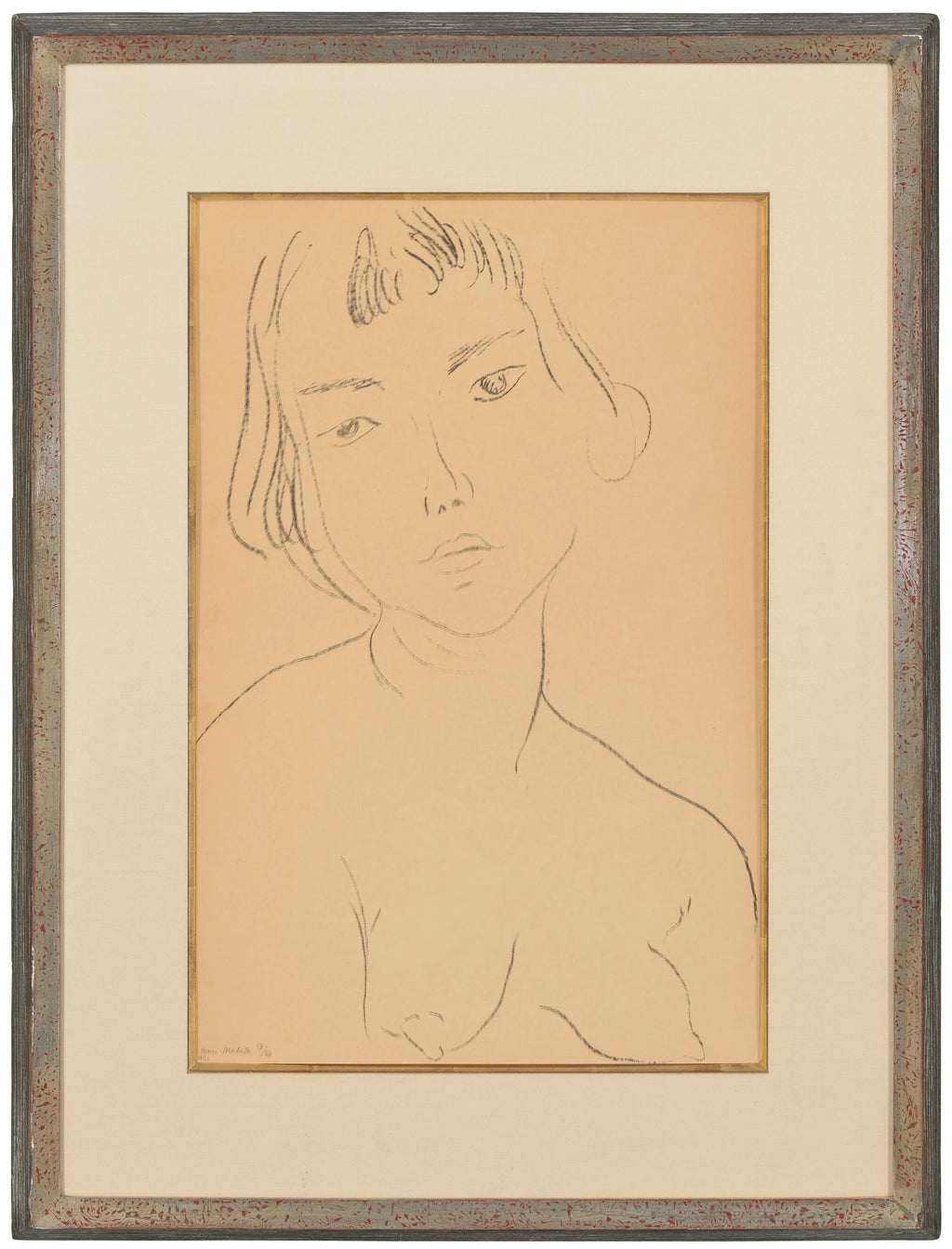 Henri Matisse, Visage légèrement penché vers la gauche / Slightly Tilted Face to the Left 1913 LYNART STORE