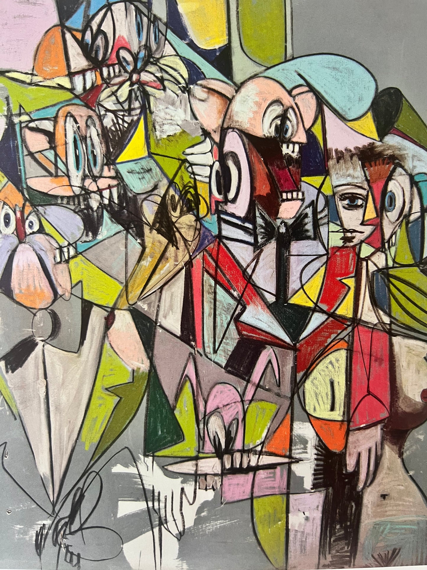 George Condo - Plate 5 Cascading Butlers , 2011