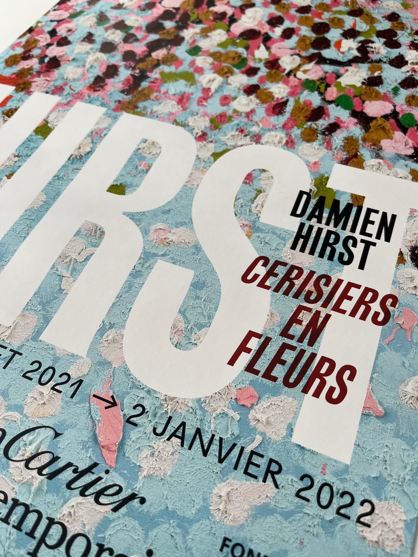 Damien Hirst x Fondation Cartier Paris© “Fiori di ciliegio”, manifesto originale della mostra