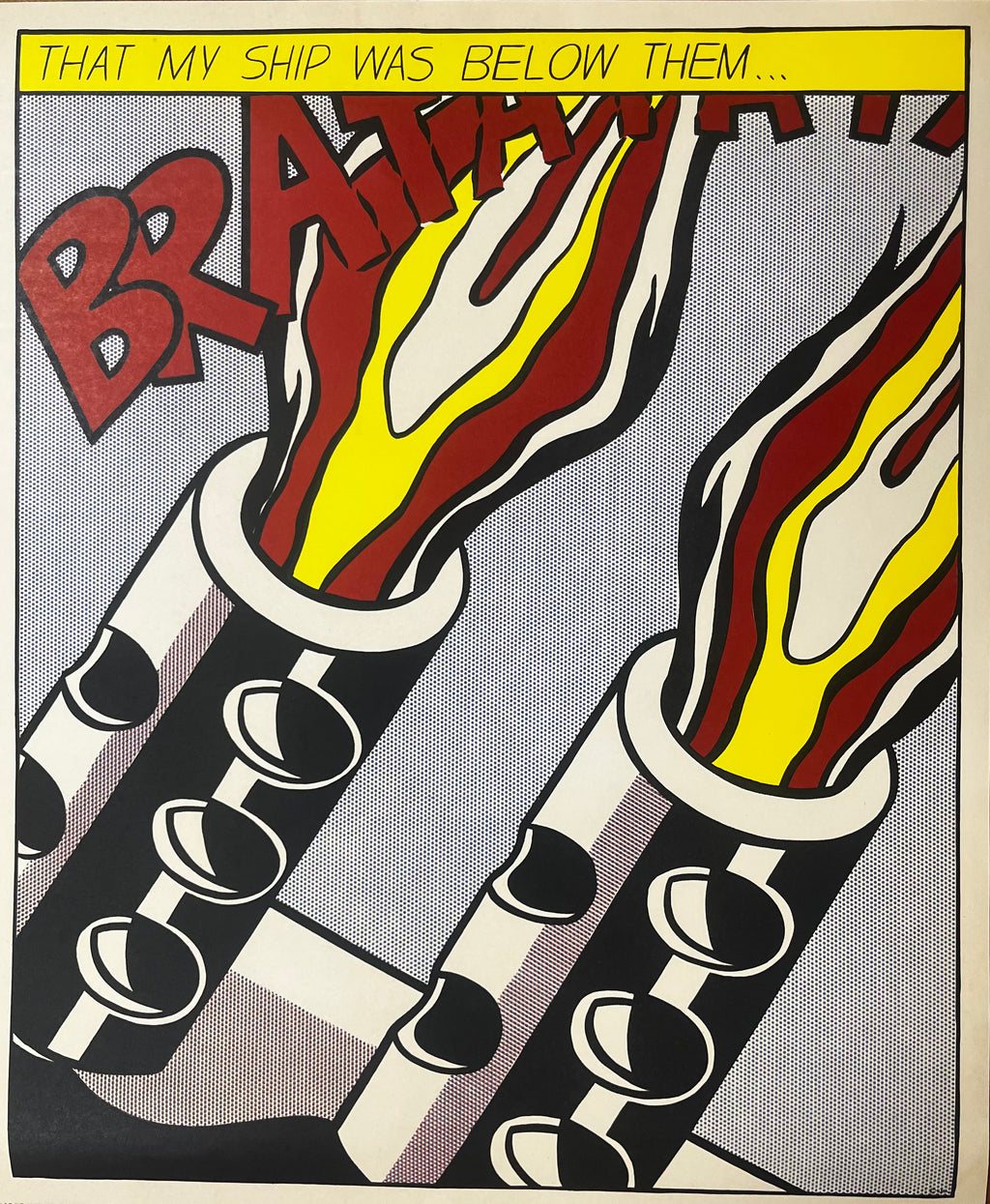 Roy Lichtenstein - As I Opened Fire (triptych) 1966