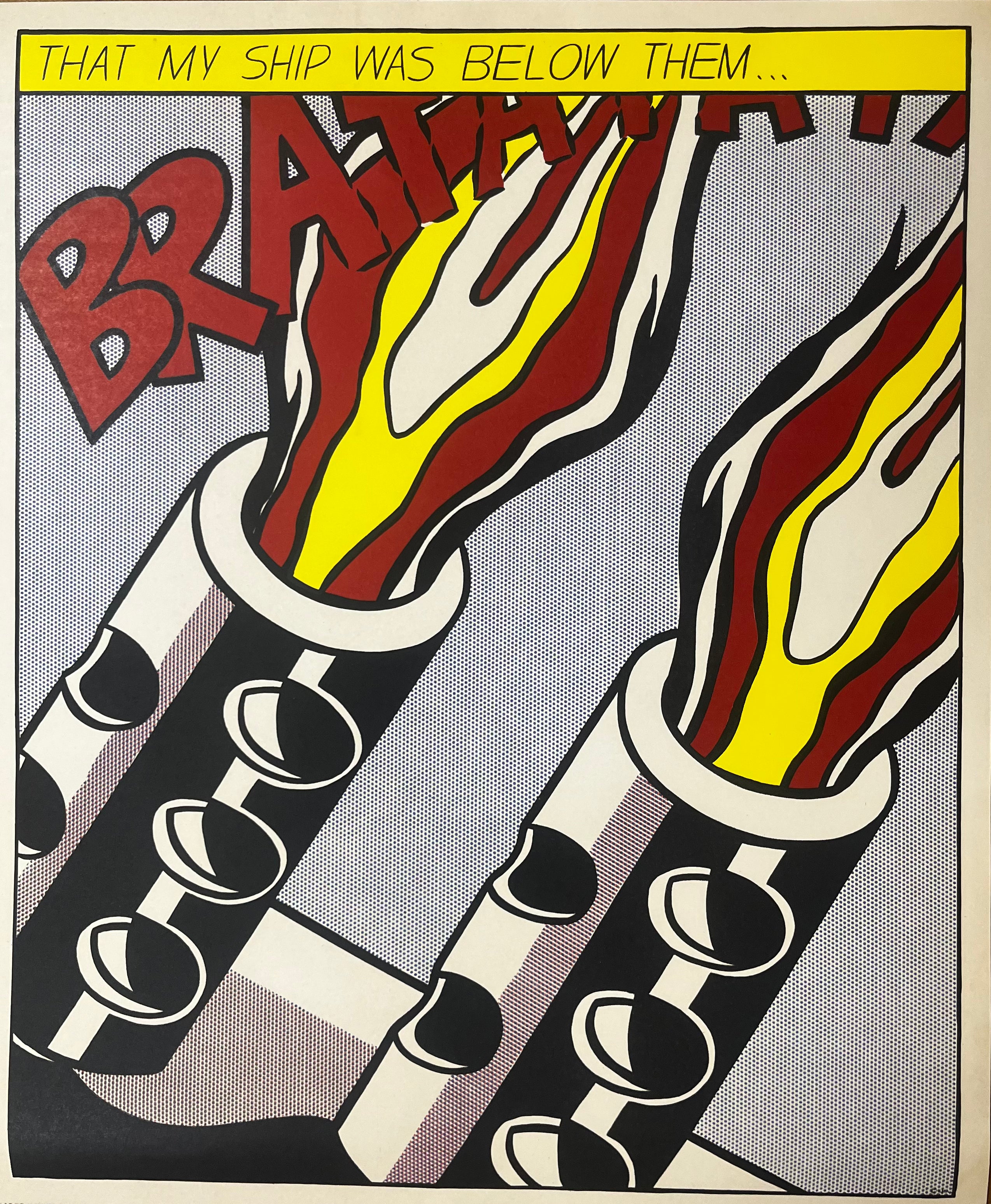 Roy Lichtenstein - As I Opened Fire (triptych) 1966
