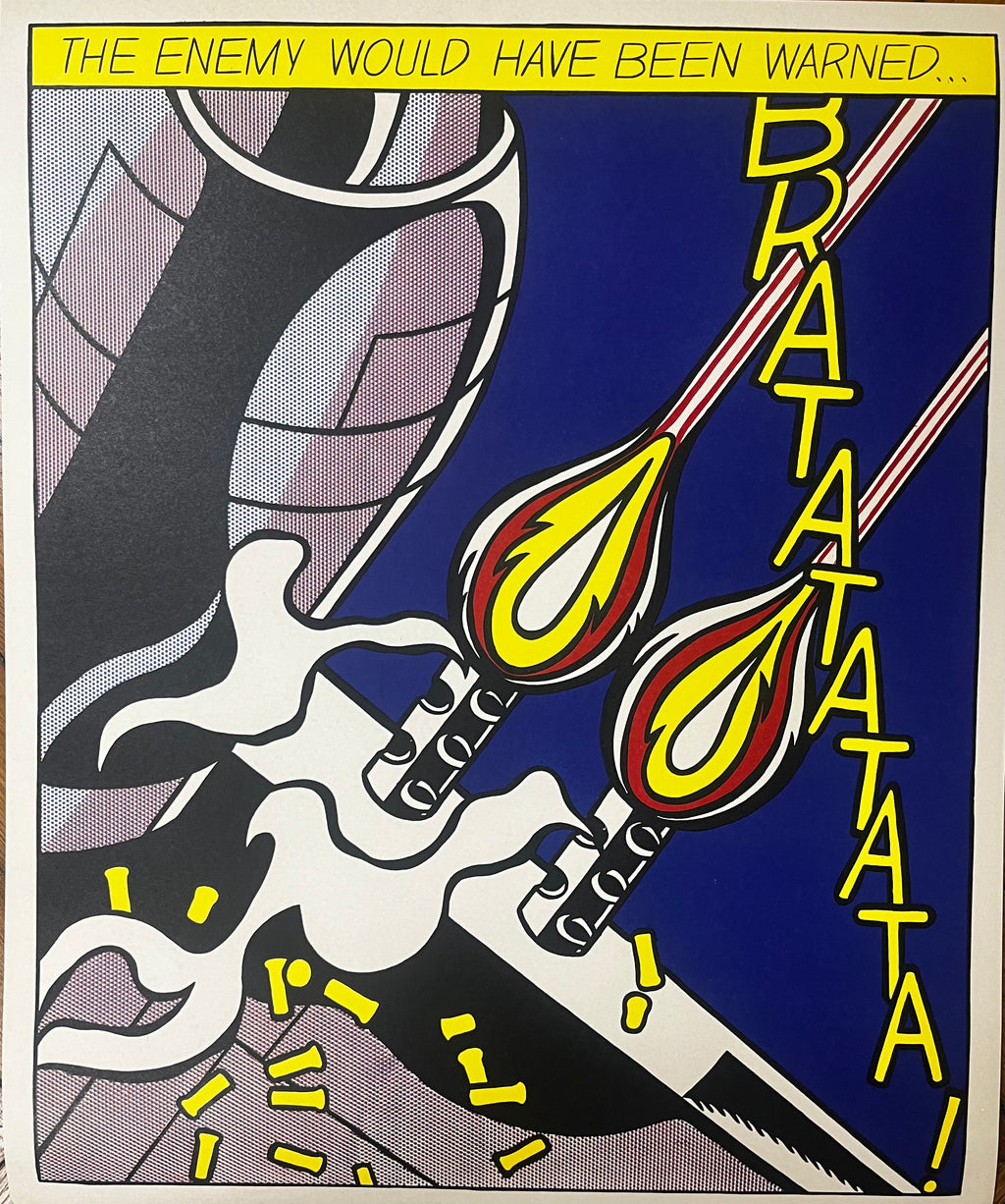 Roy Lichtenstein - As I Opened Fire (triptych) 1966