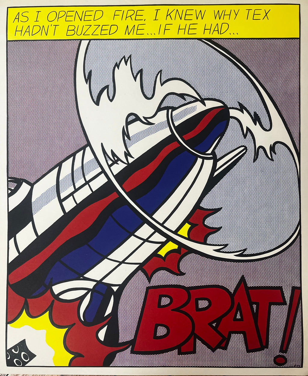 Roy Lichtenstein - As I Opened Fire (triptych) 1966