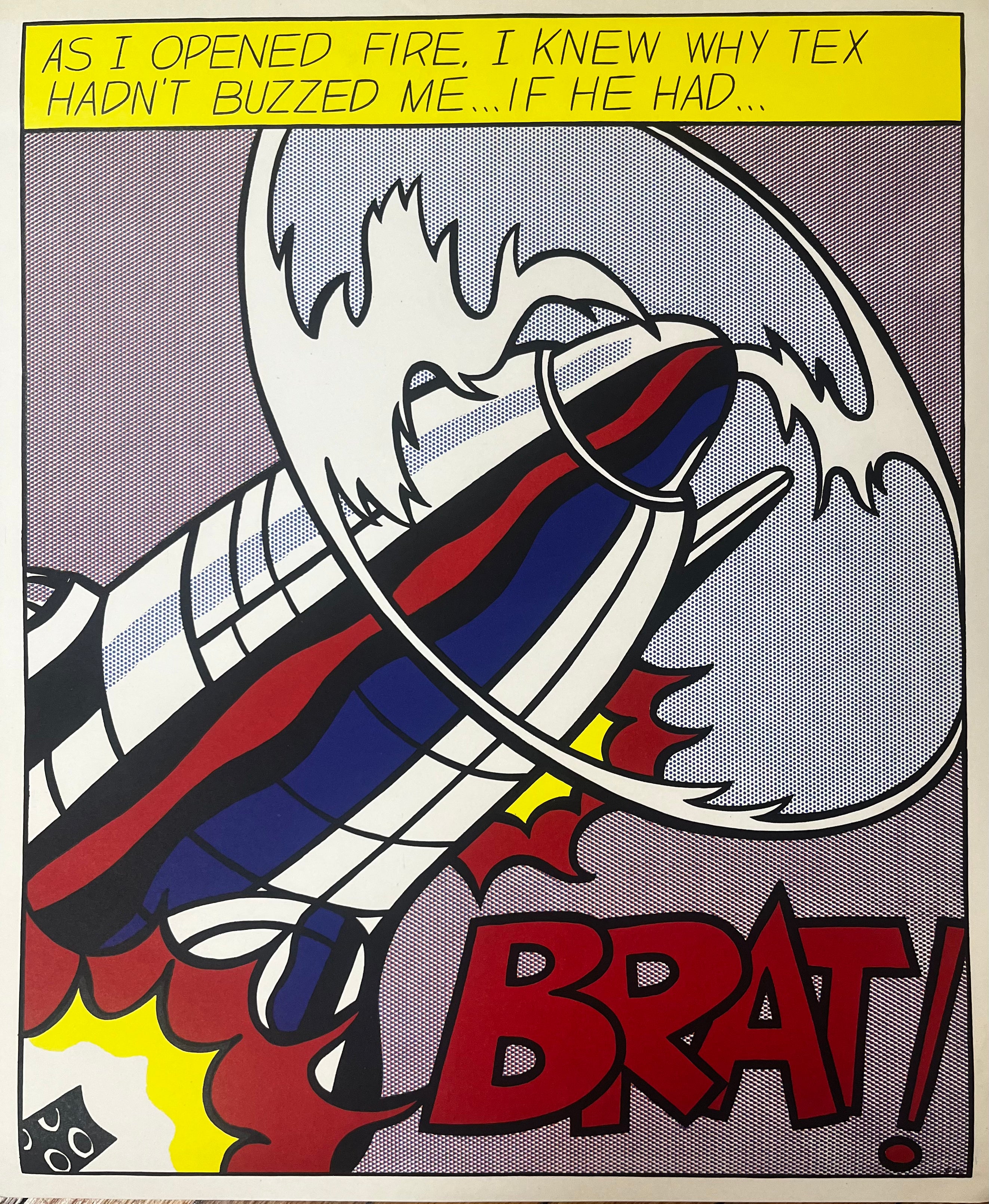 Roy Lichtenstein - As I Opened Fire (triptych) 1966