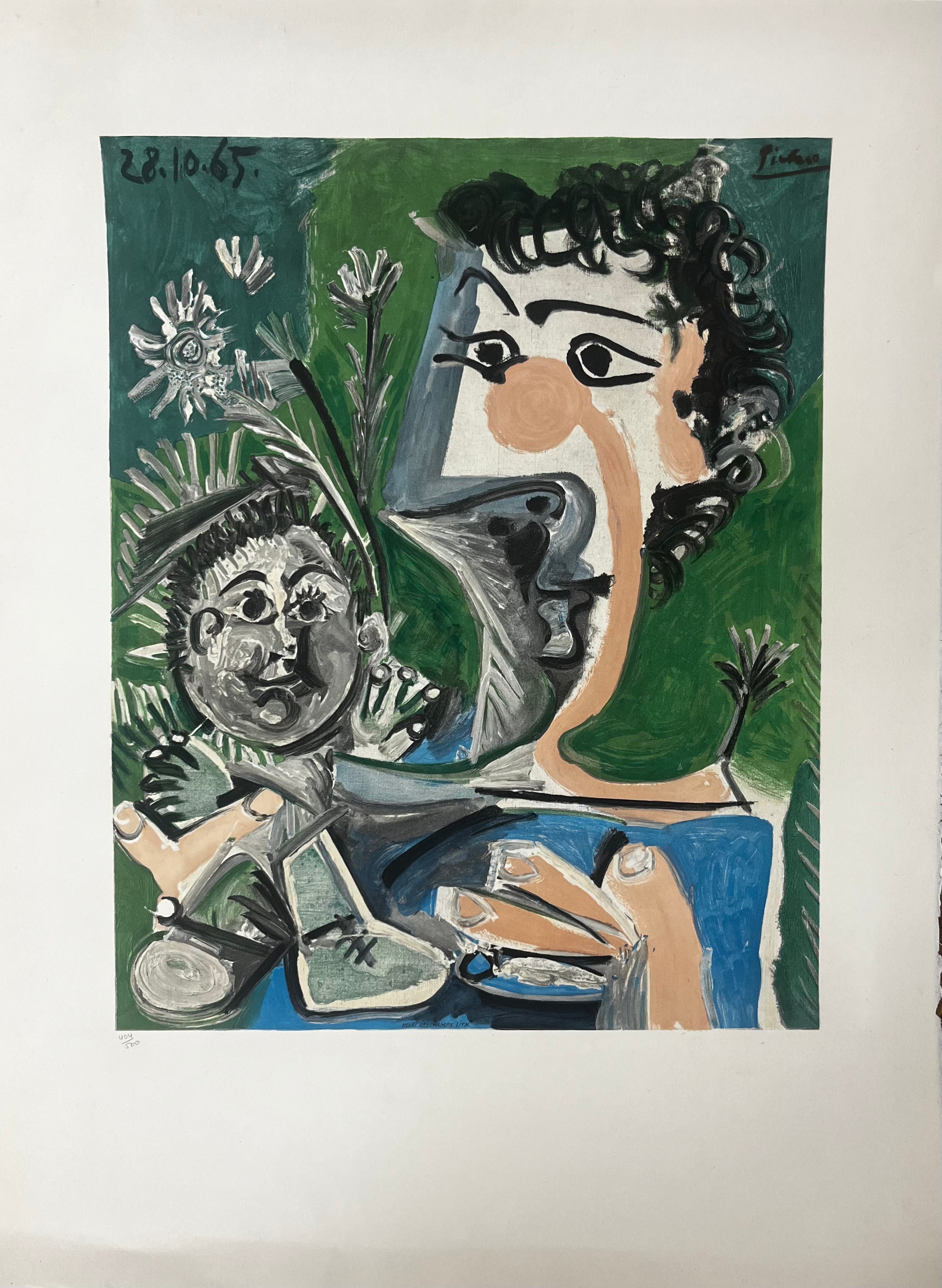 Pablo Picasso - Mère et Enfant (1966)