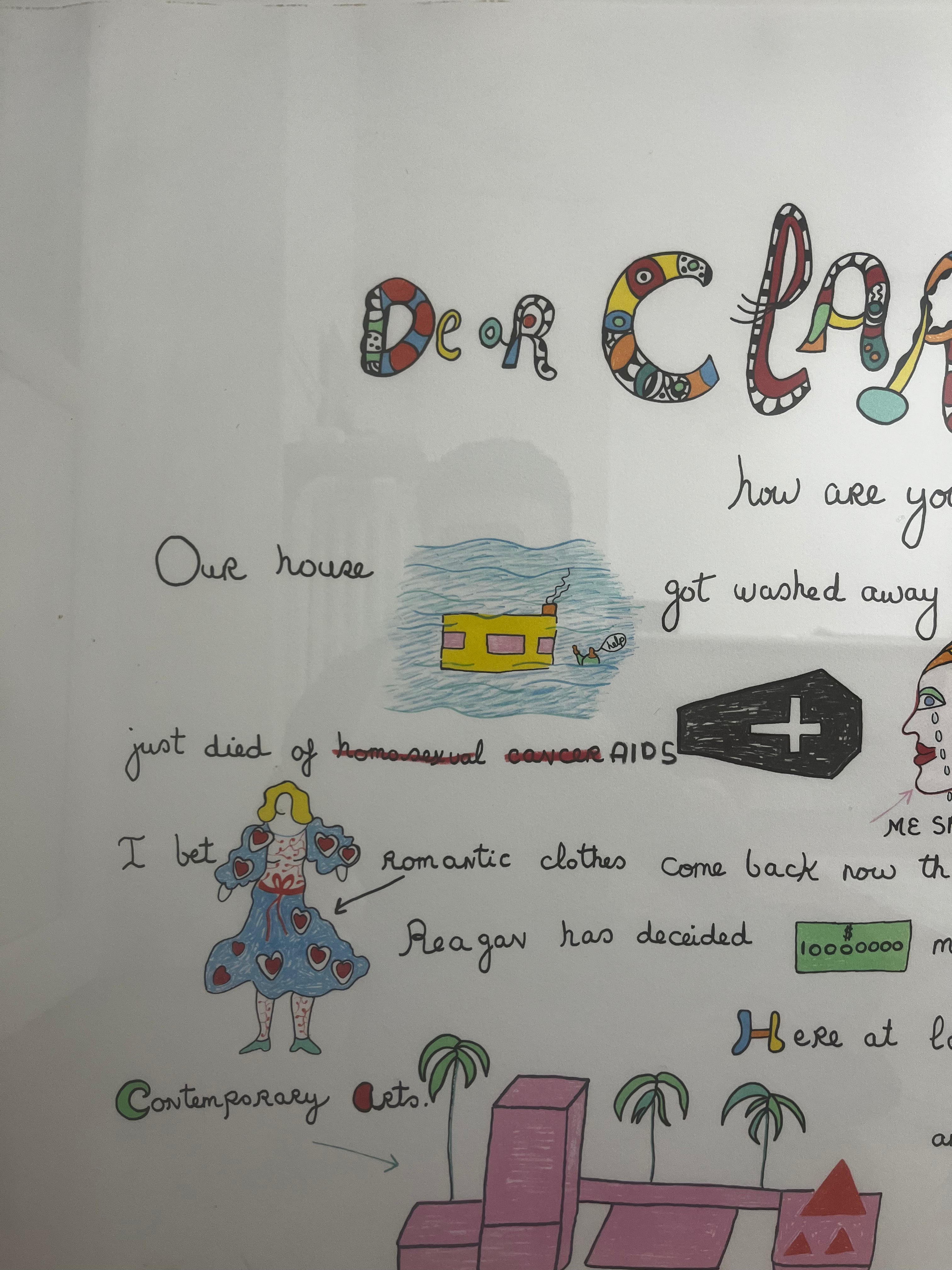 Niki de Saint Phalle - Dear Clarice from Eight by Eight to Celebrate the Temporary Contemporary (1983)