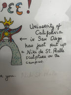 Niki de Saint Phalle - Dear Clarice from Eight by Eight to Celebrate the Temporary Contemporary (1983)