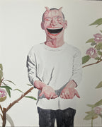Detail of laughing figures in Yue Minjun Untitled Smile-ism No. 22 2006
