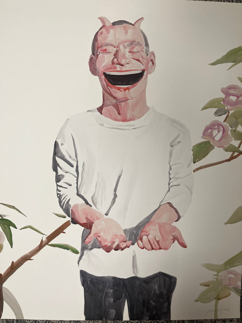 Yue Minjun - Untitled (Smile-ism No. 22)