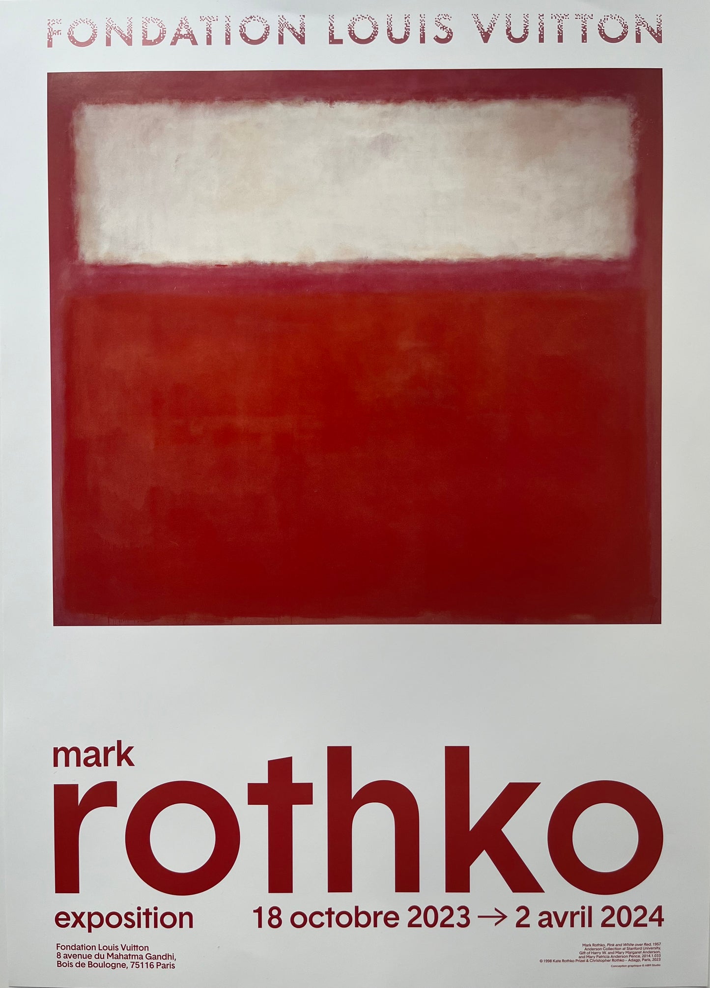 Mark Rothko - Set di 2 poster - FONDAZIONE LOUIS VUITTON - 2023