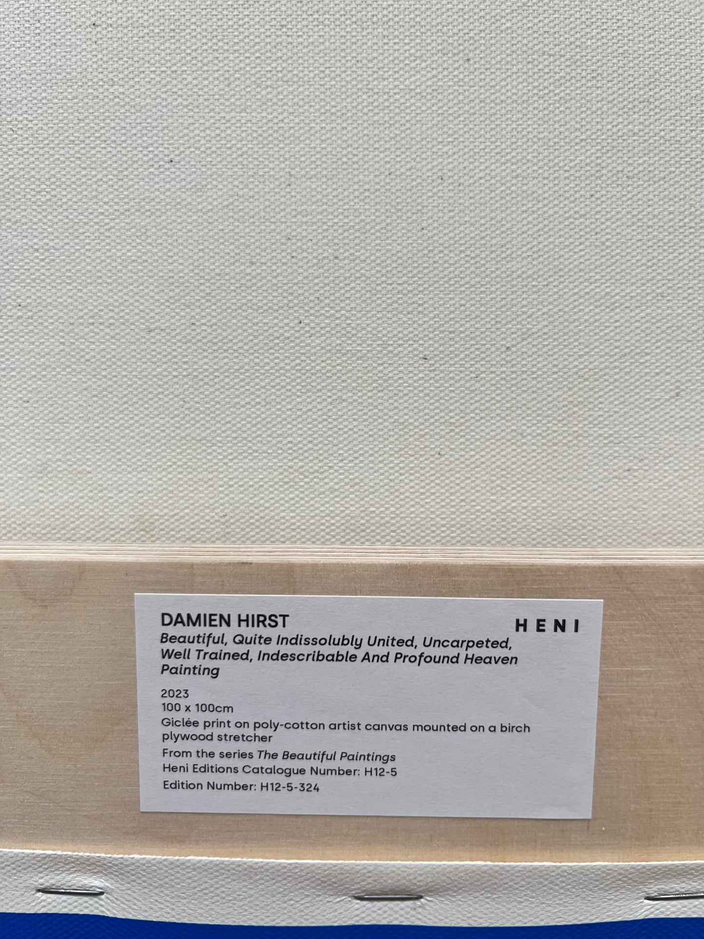 Damien Hirst – H12-5-324, wunderschönes, ganz unauflöslich vereintes Gemälde, 2023