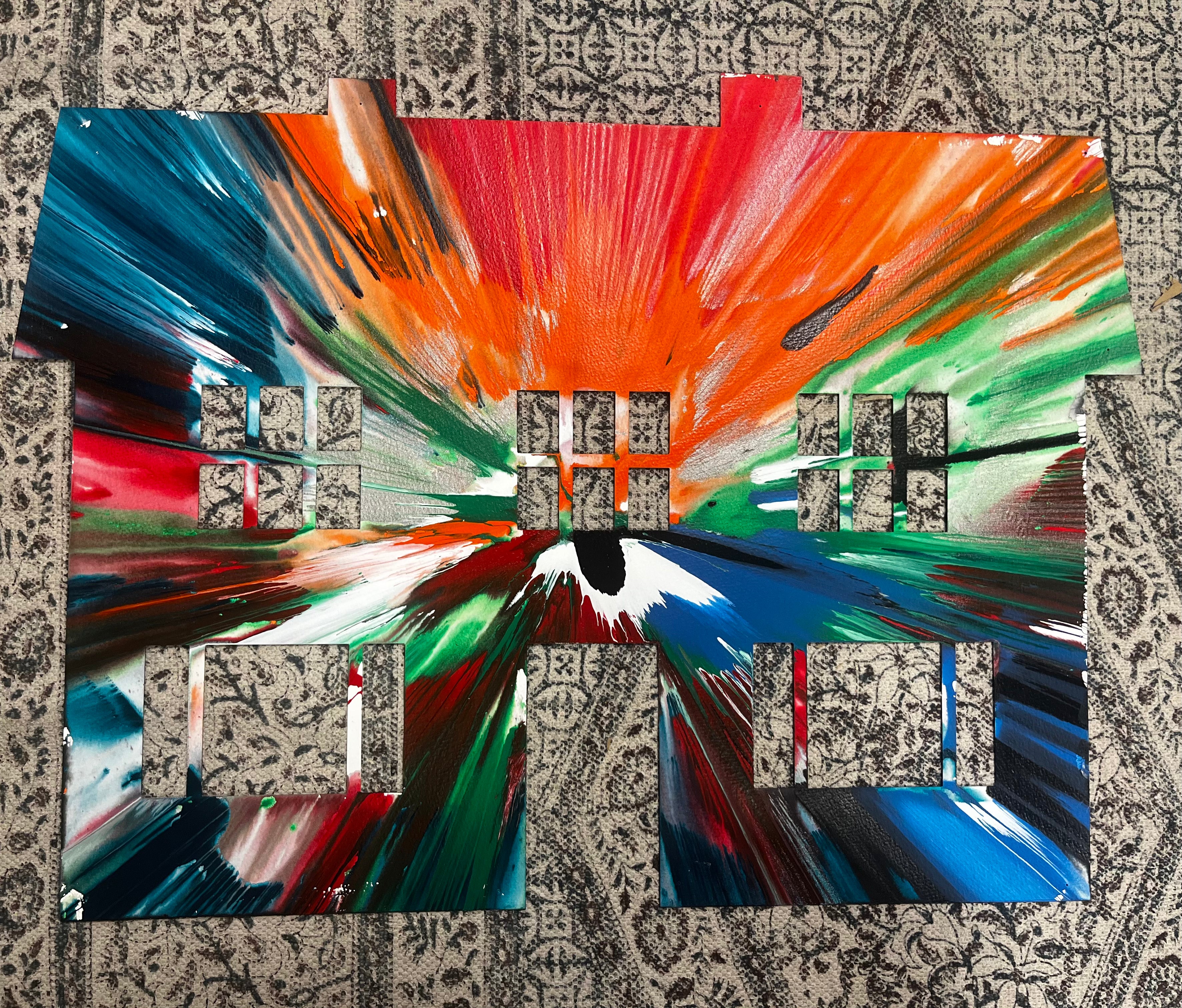 Damien Hirst, Signed House Spin Painting, 2009