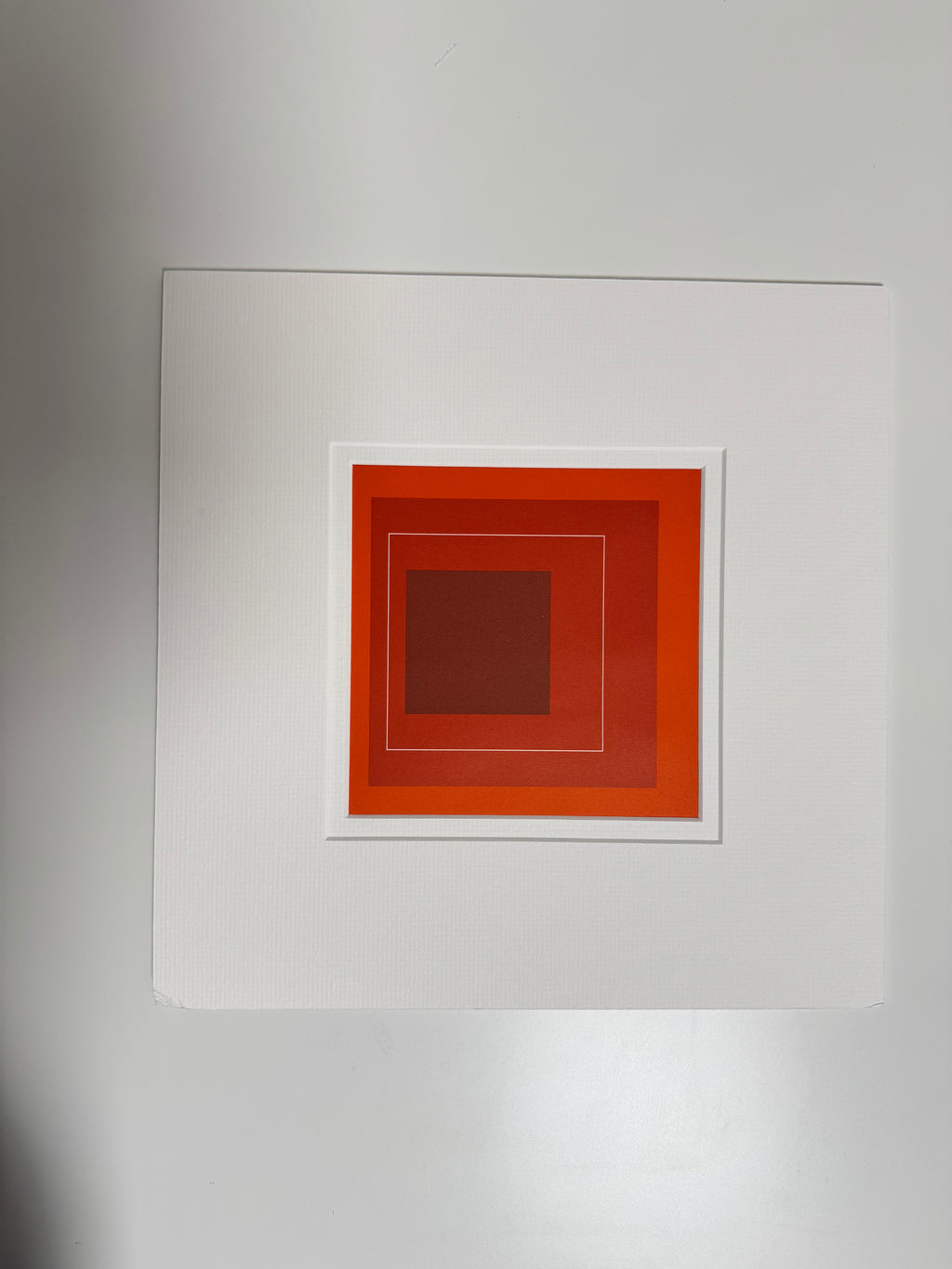 Josef Albers - White Line Squares Ensemble complet de quatre