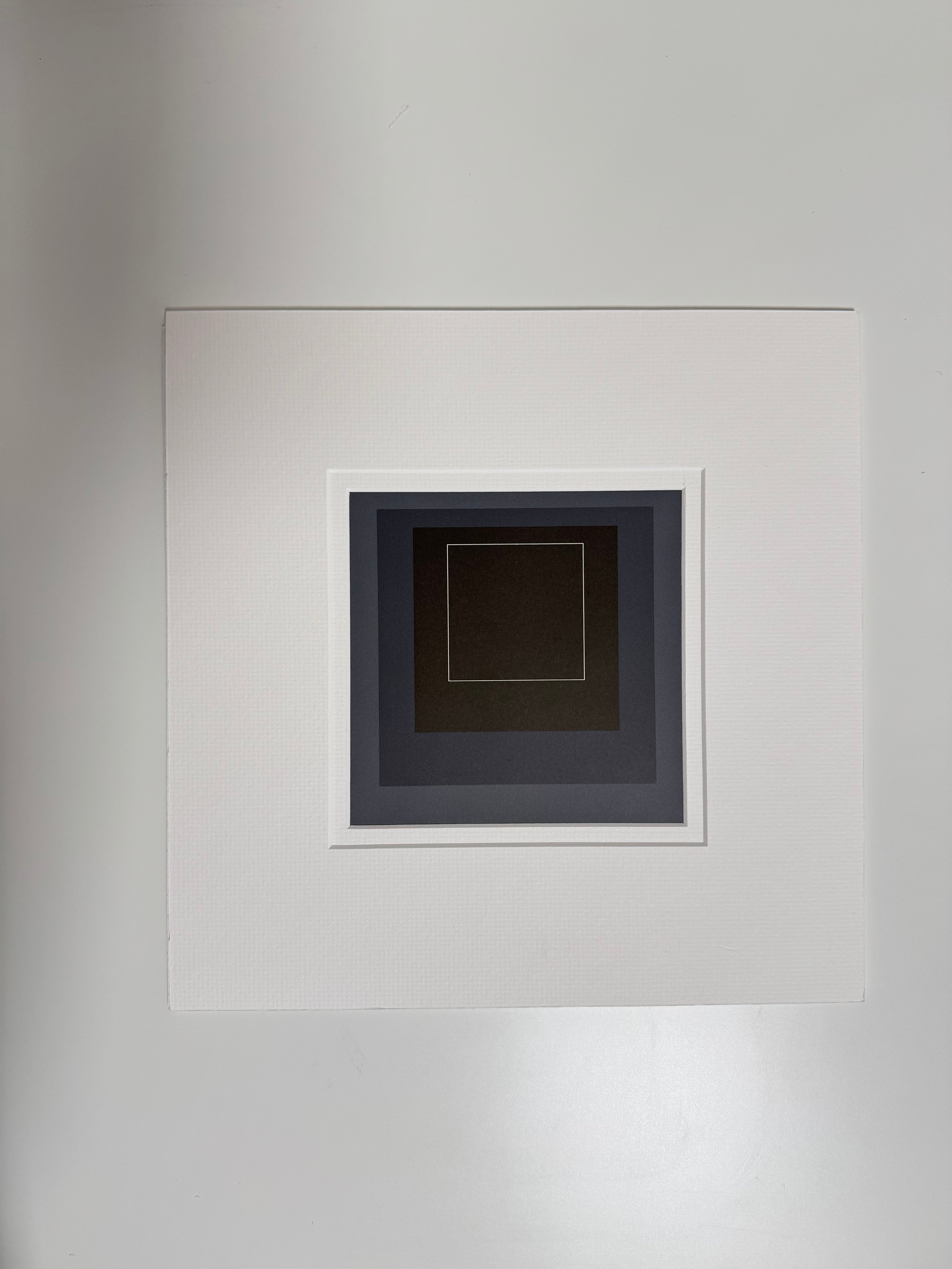 Josef Albers - White Line Squares Ensemble complet de quatre