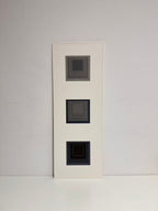 Josef Albers - Triptyque de carrés à lignes blanches