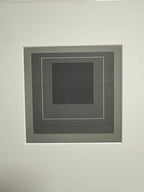 Josef Albers - Triptyque de carrés à lignes blanches