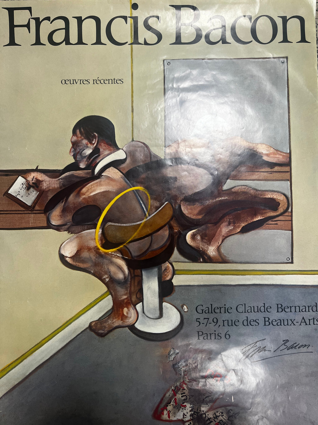 Francis Bacon – Exhibition Poster Galerie Claude Bernard (1977)