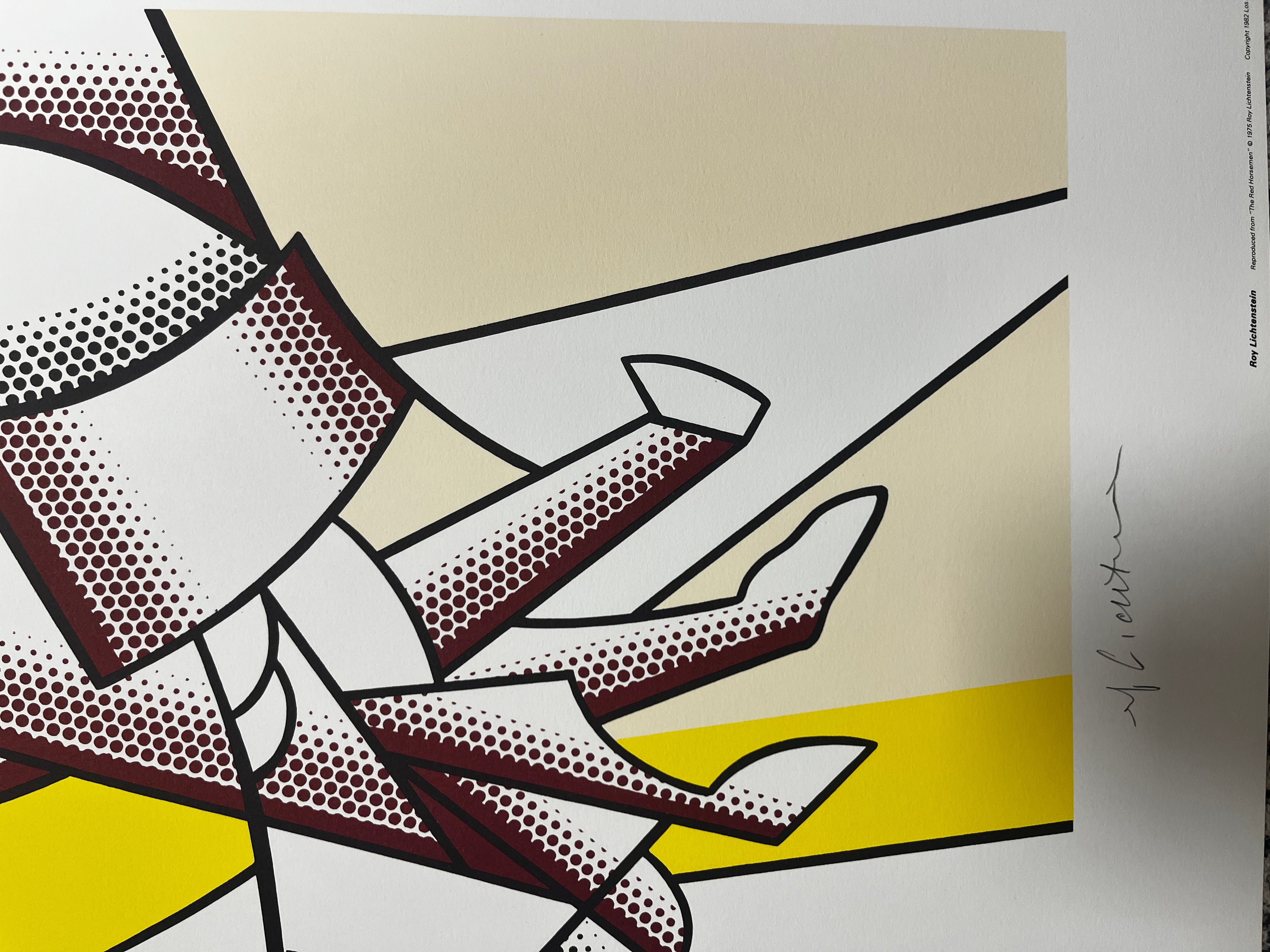 Roy Lichtenstein – Jeux Olympiques de Los Angeles (Les Cavaliers rouges)