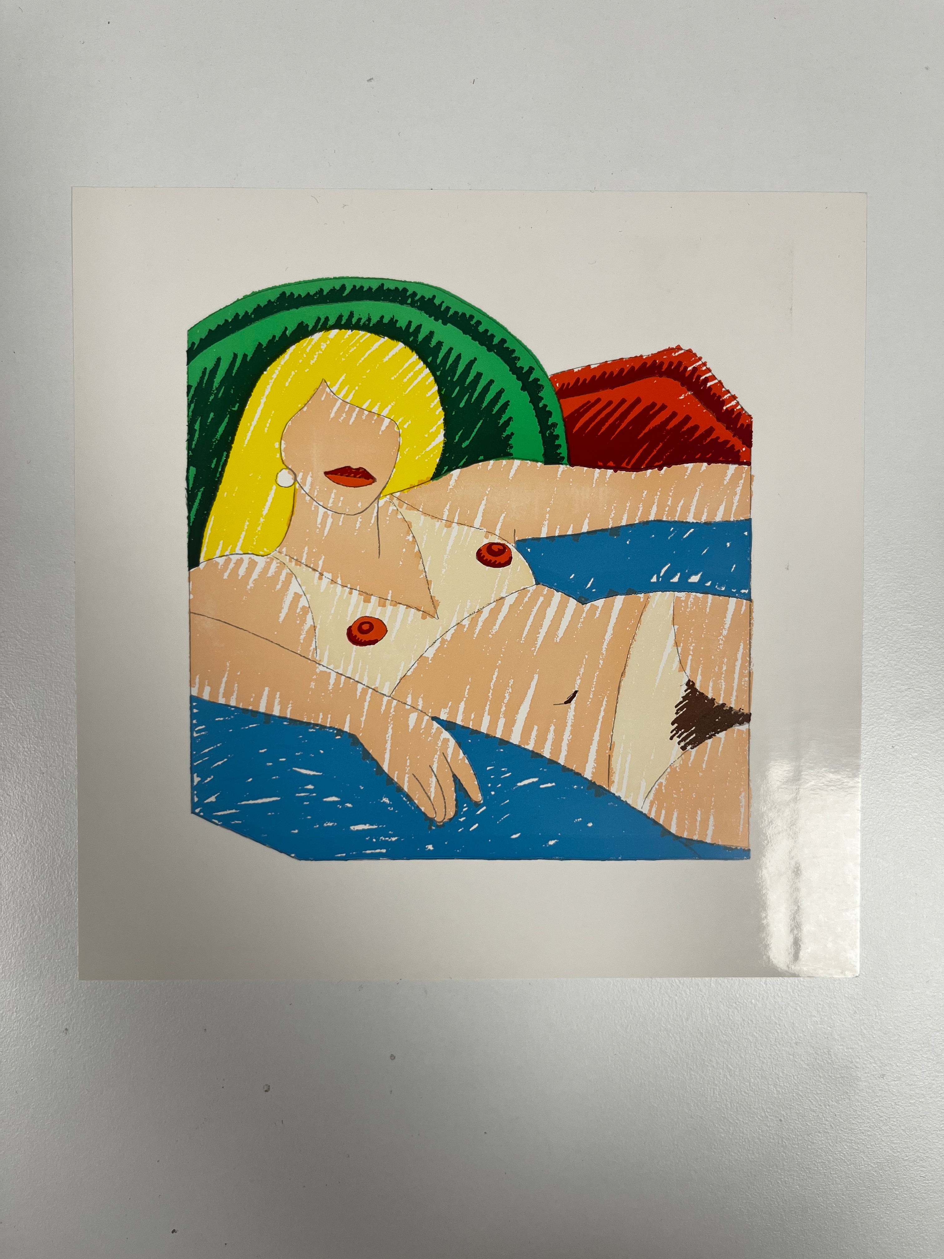 TOM WESSELMANN - Shiny Nude (from the Rubber Stamp Portfolio) 1977