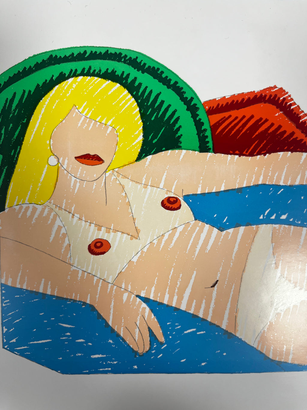 TOM WESSELMANN - Shiny Nude (from the Rubber Stamp Portfolio) 1977