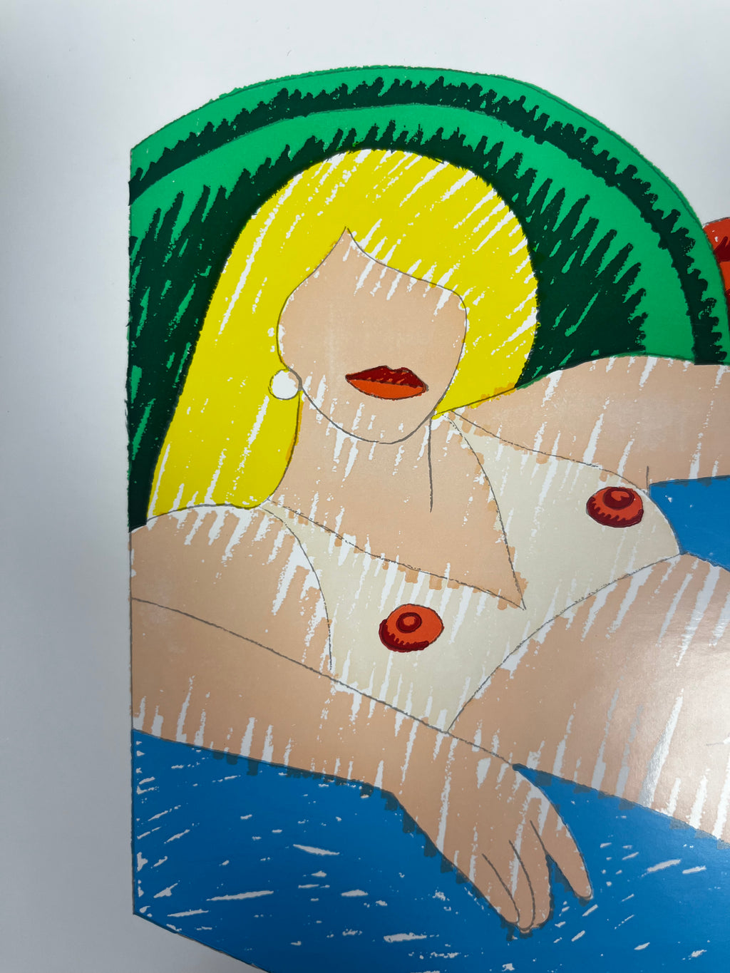 TOM WESSELMANN - Shiny Nude (from the Rubber Stamp Portfolio) 1977