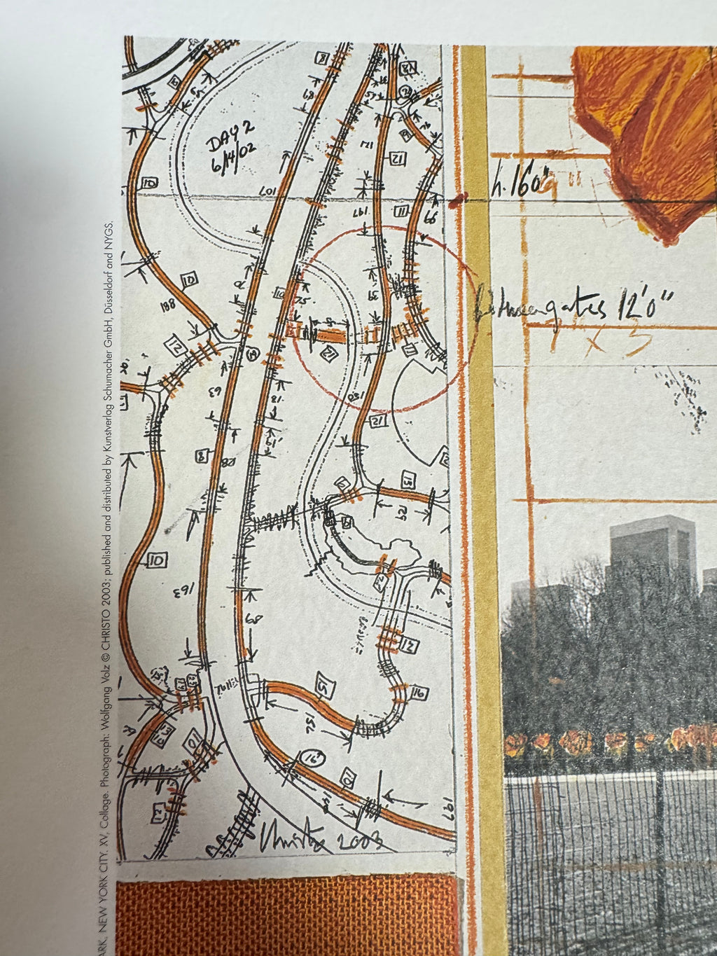 Christo - The Gates, projet pour Central Park, New York (1986)