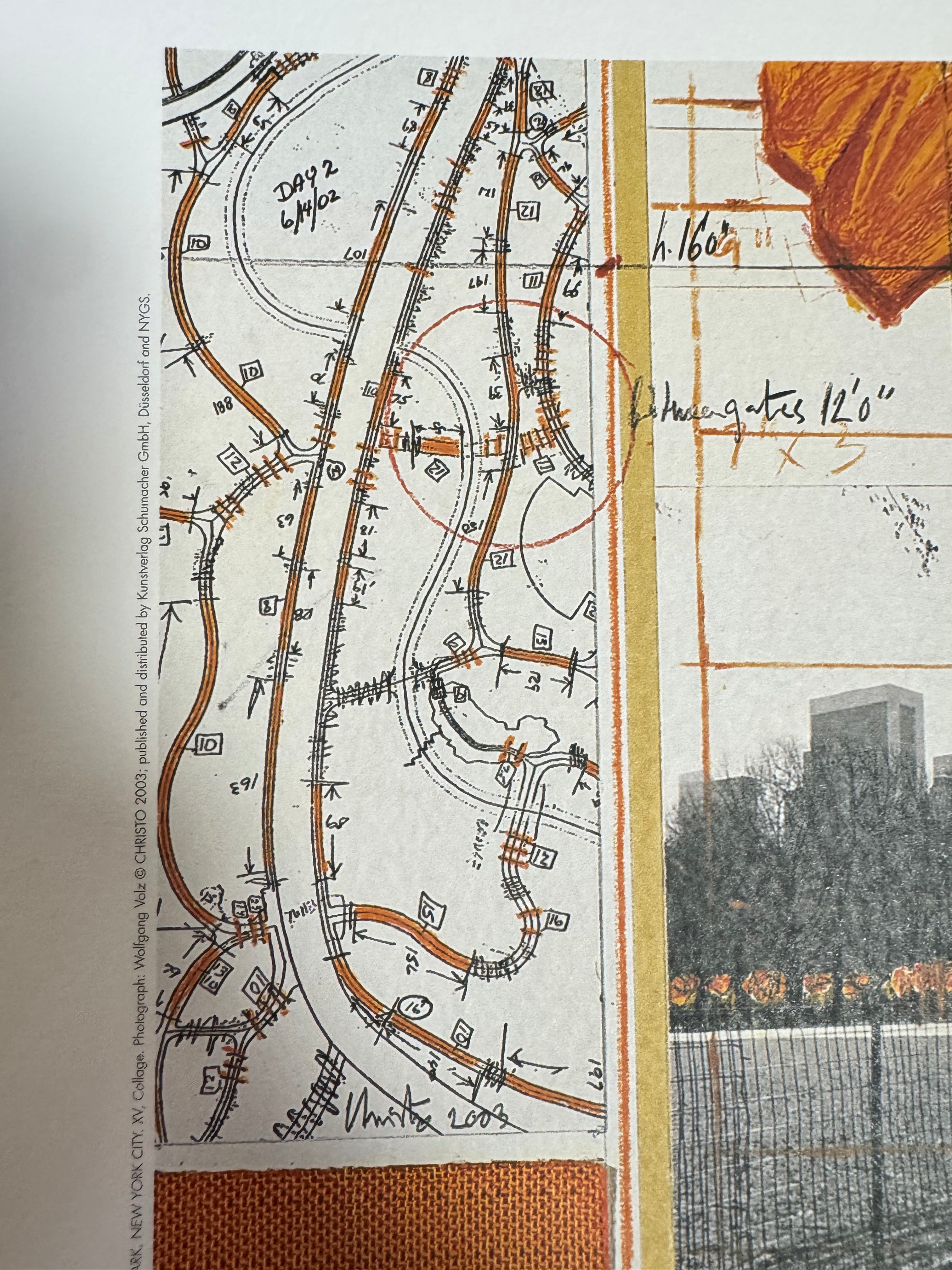 Christo - The Gates, projet pour Central Park, New York (1986)