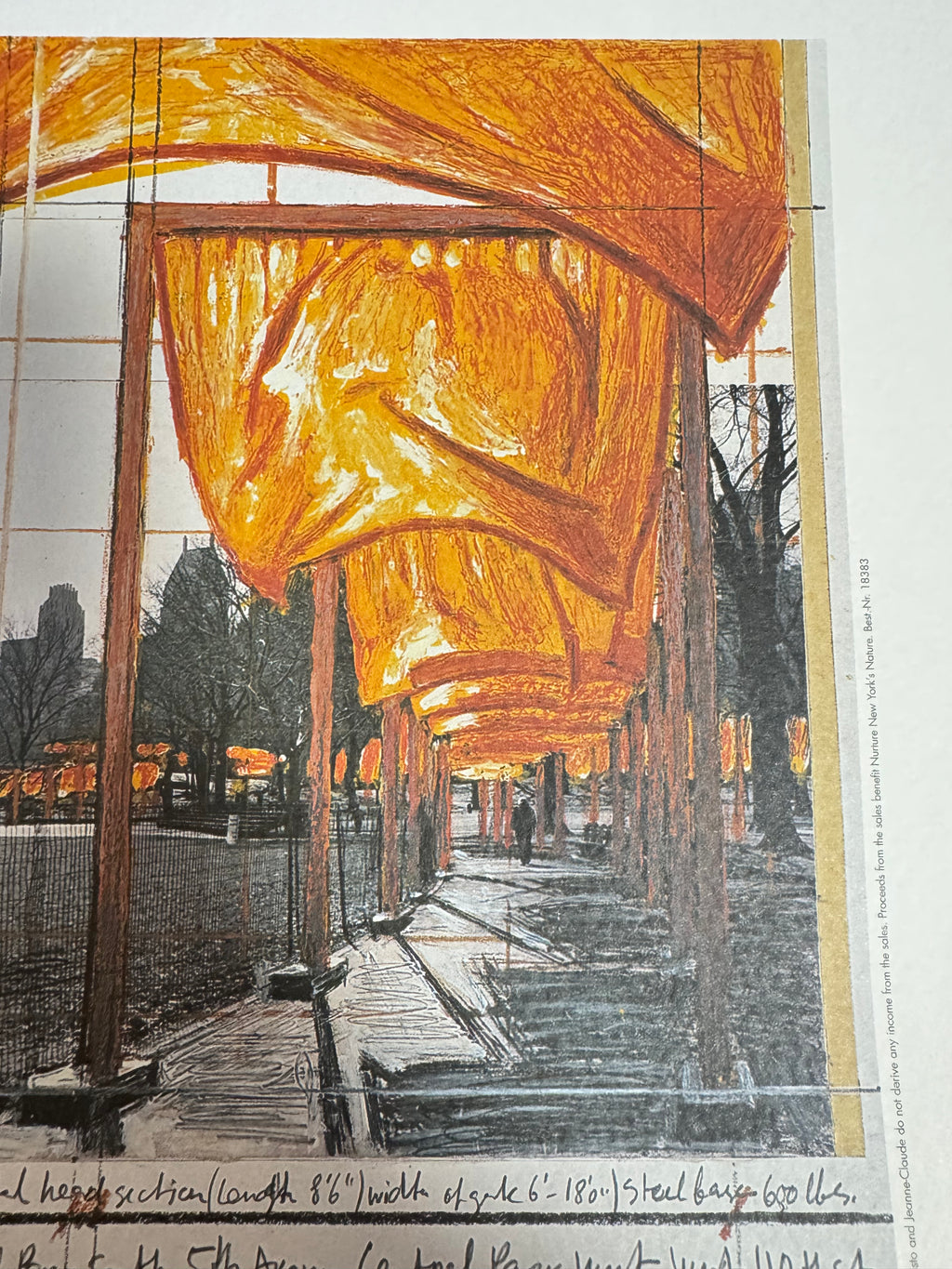 Christo - The Gates, projet pour Central Park, New York (1986)