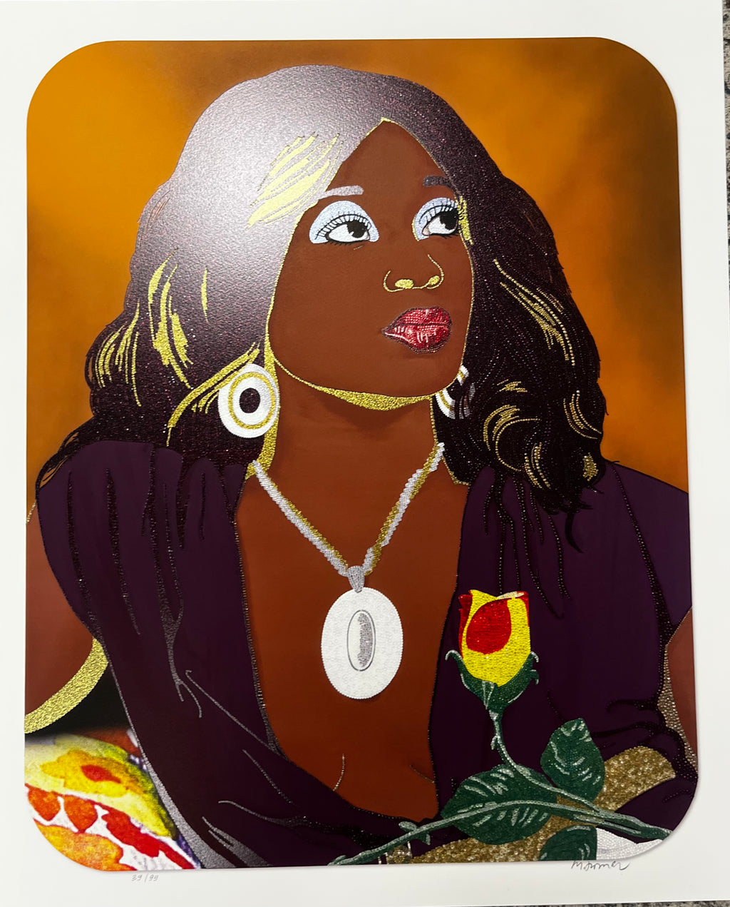 Mickalene Thomas – Portrait of Qusuquzah #8